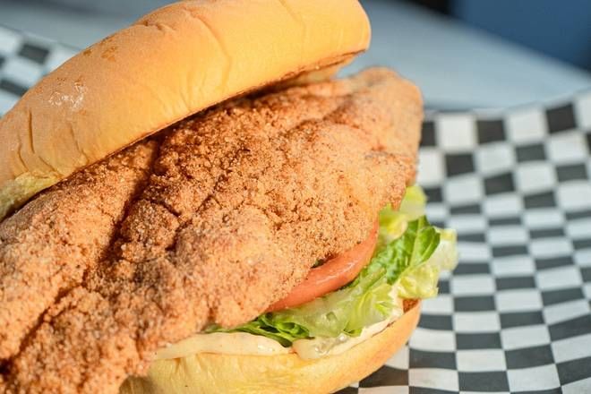 Two piece fish sandwich