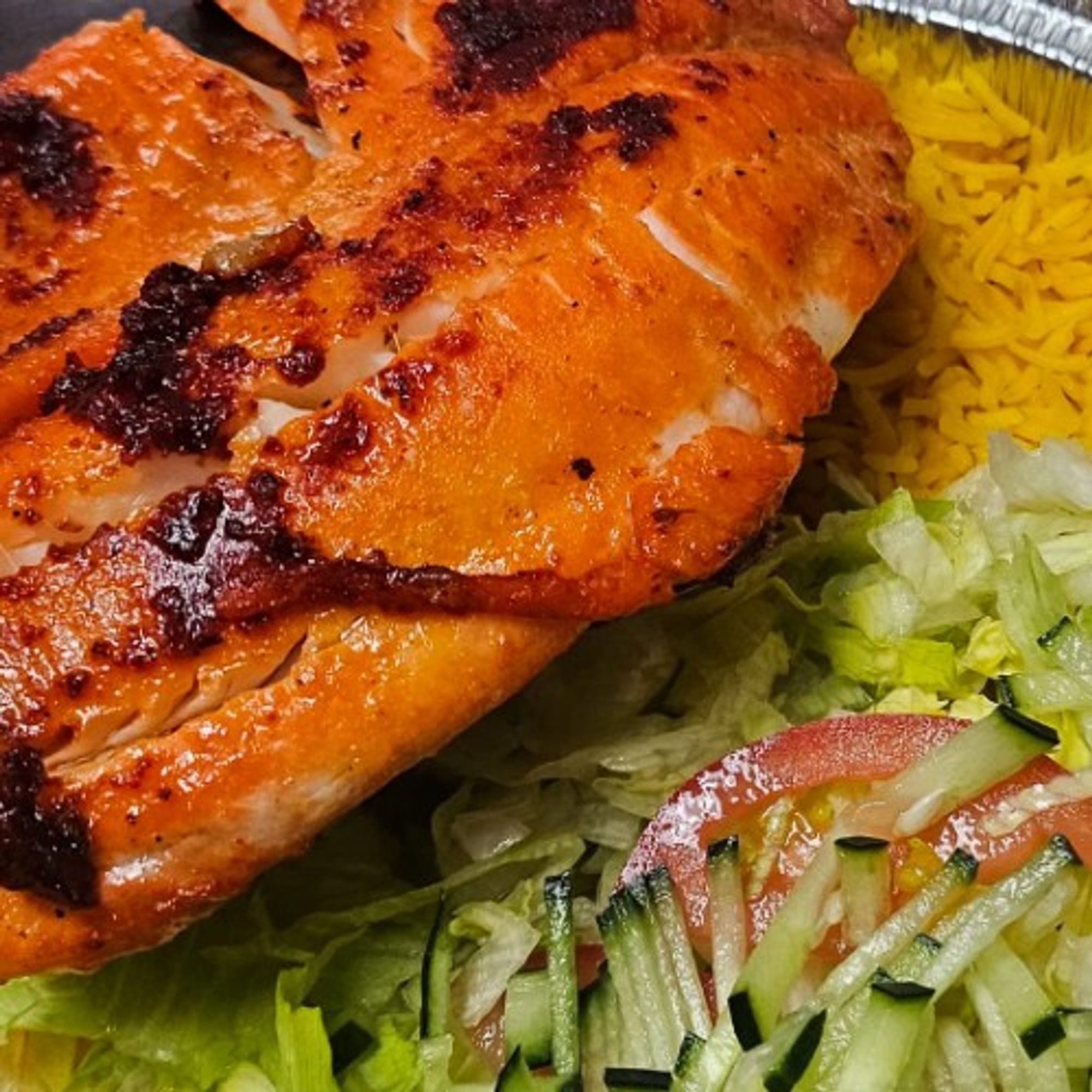 Tilapia Over Rice