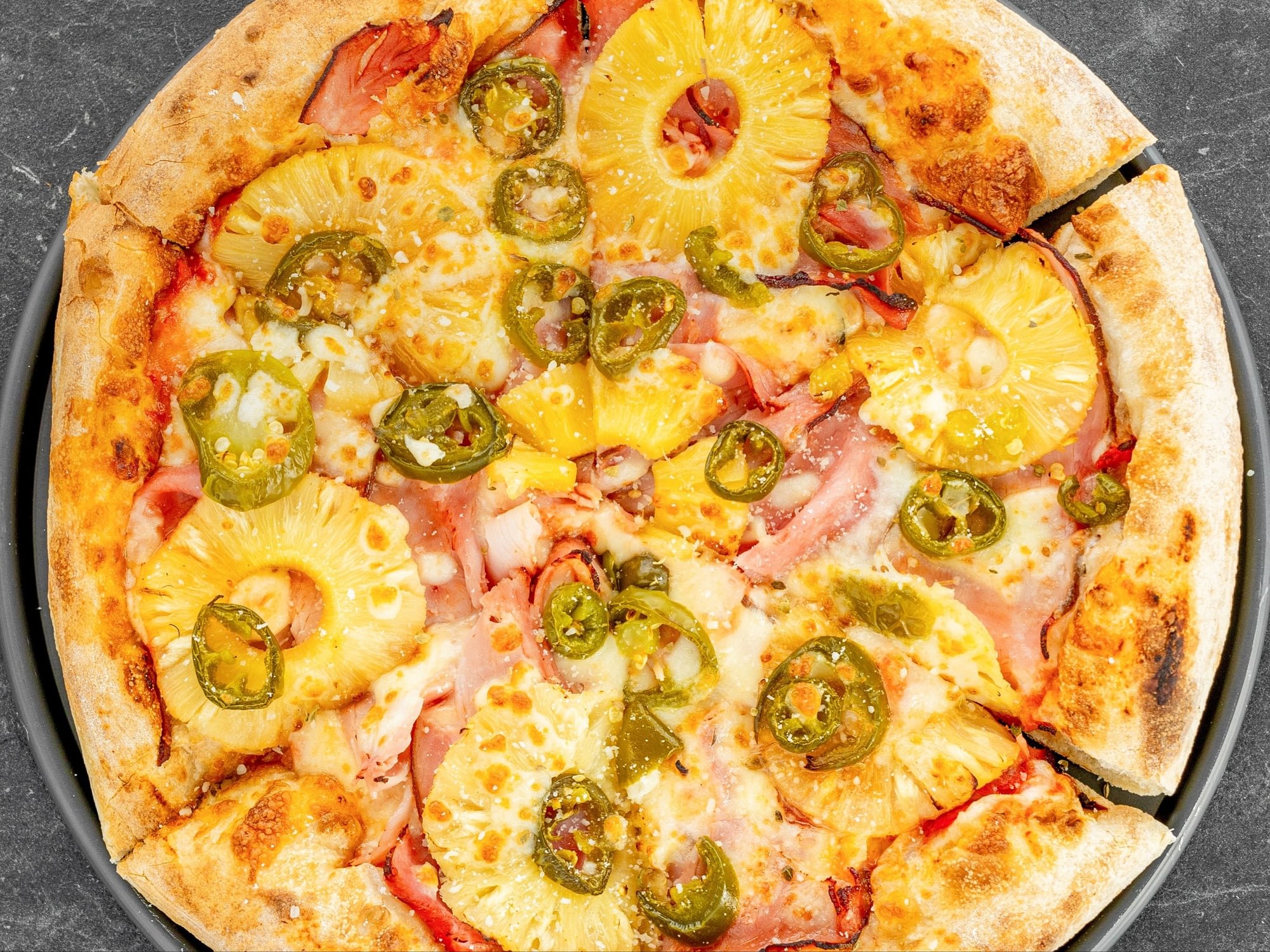 12" Pineapple / Ham & Jalapeno