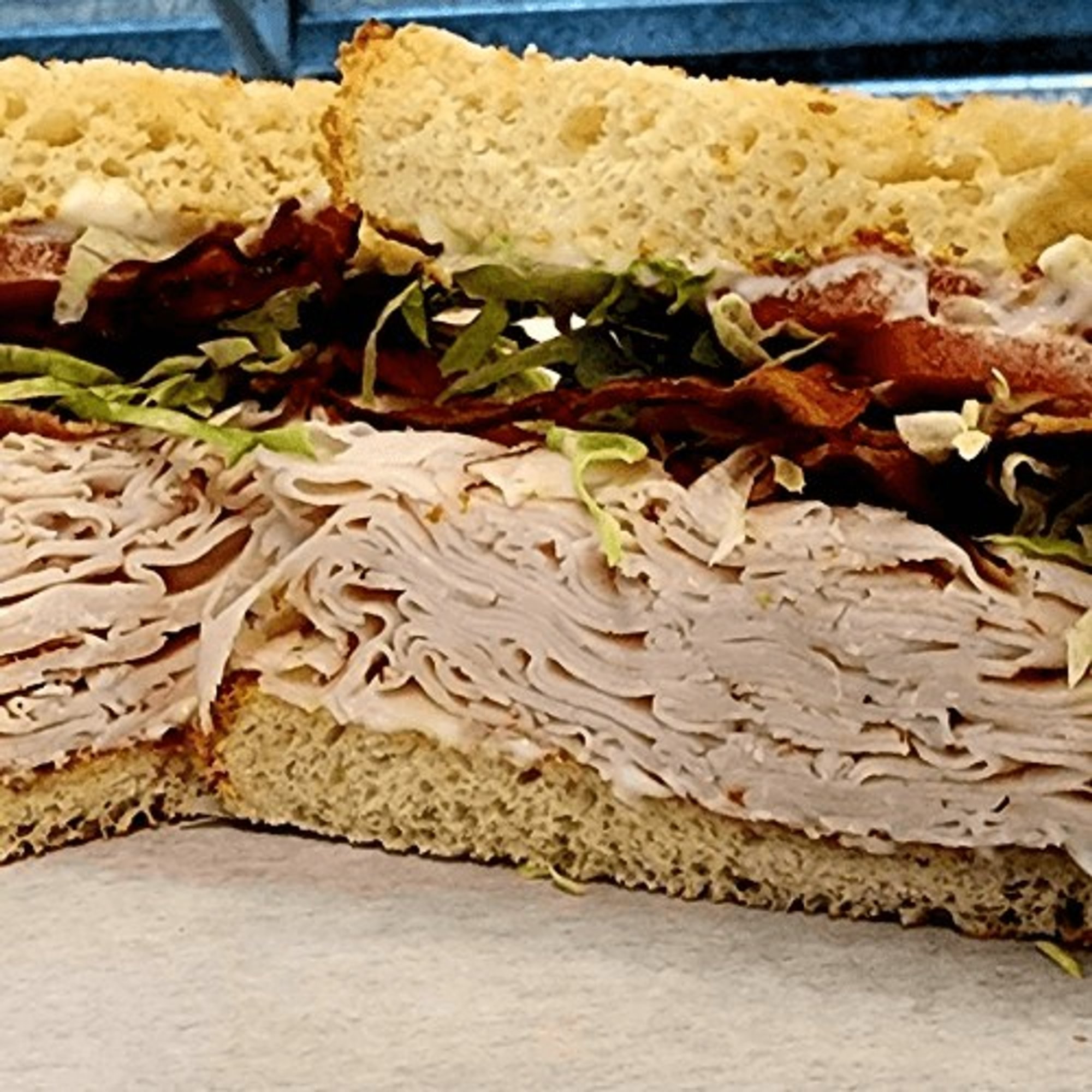 Toasted Turkey Club Sandwich