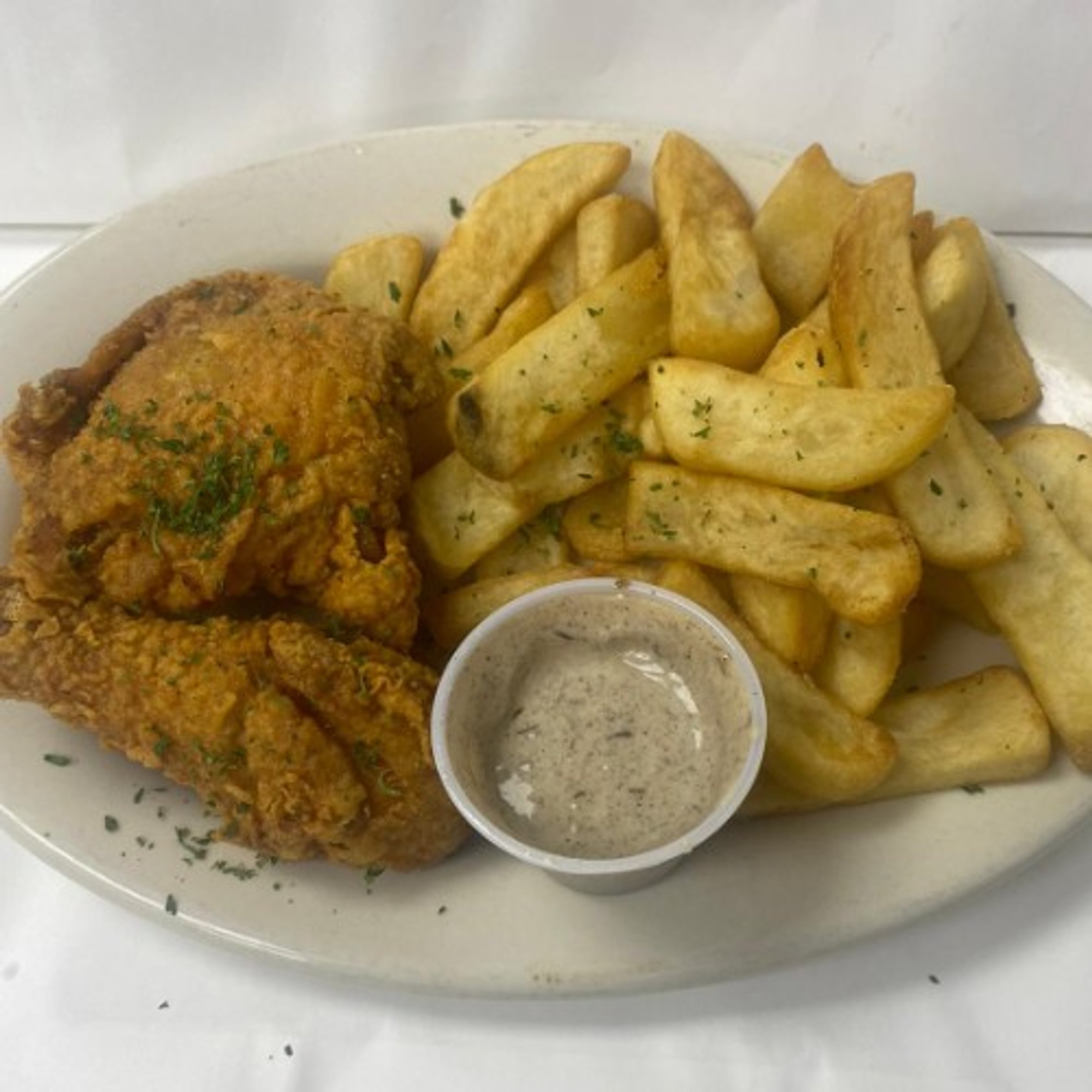 Fried Chicken with Fries
