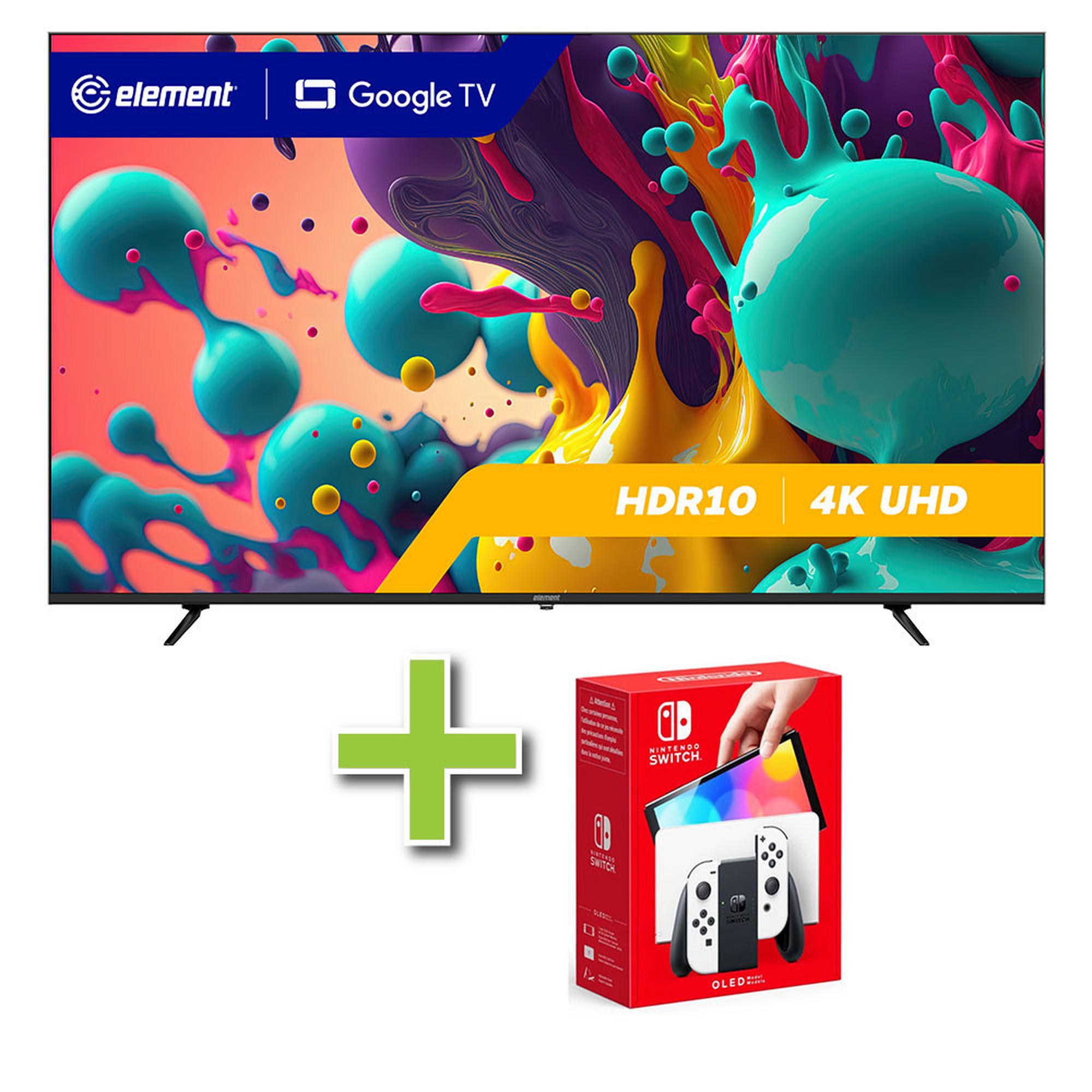 86" Element Frameless Google 4K Ultra HD Smart TV & Nintendo Switch OLED