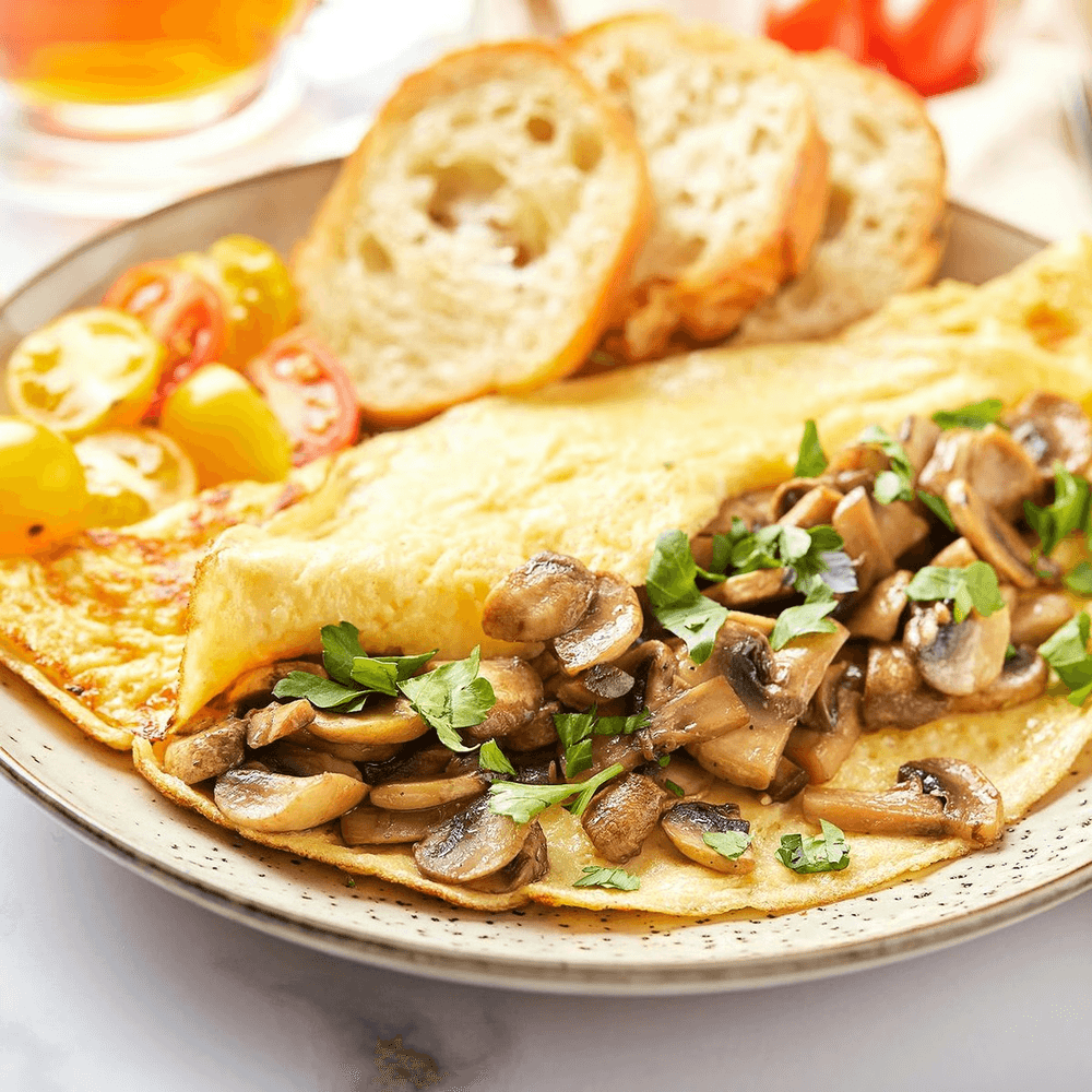 Mushrooms & Cheese Omelet