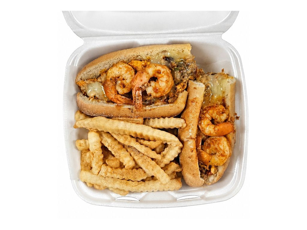 Shrimp & Salmon Cheesesteak