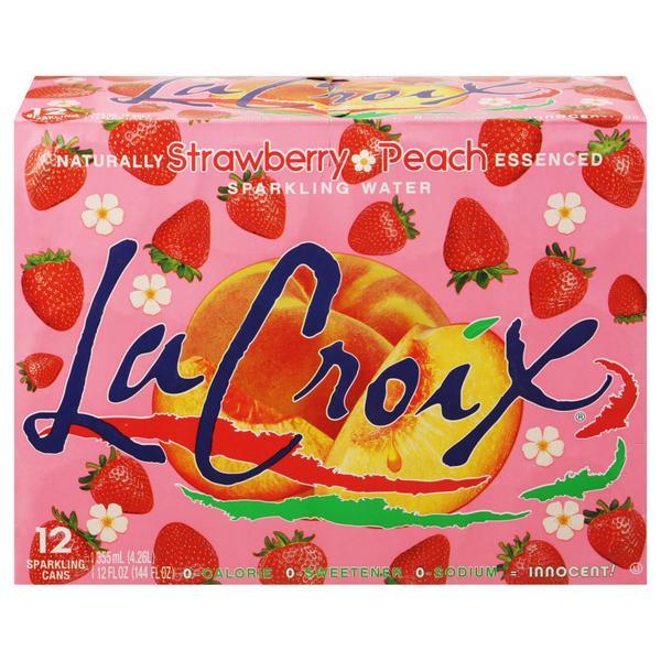 LaCroix Sparkling Water Strawberry Peach