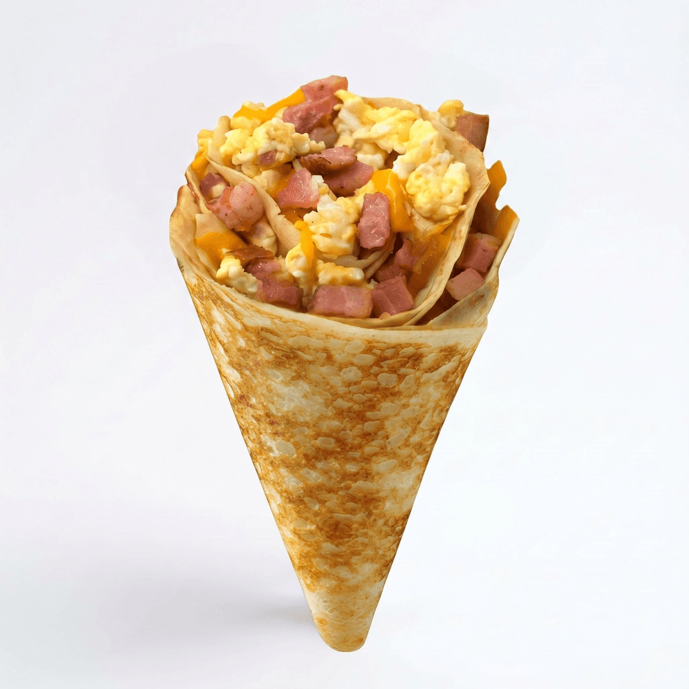 Bacon, Egg & Cheese Crêpe