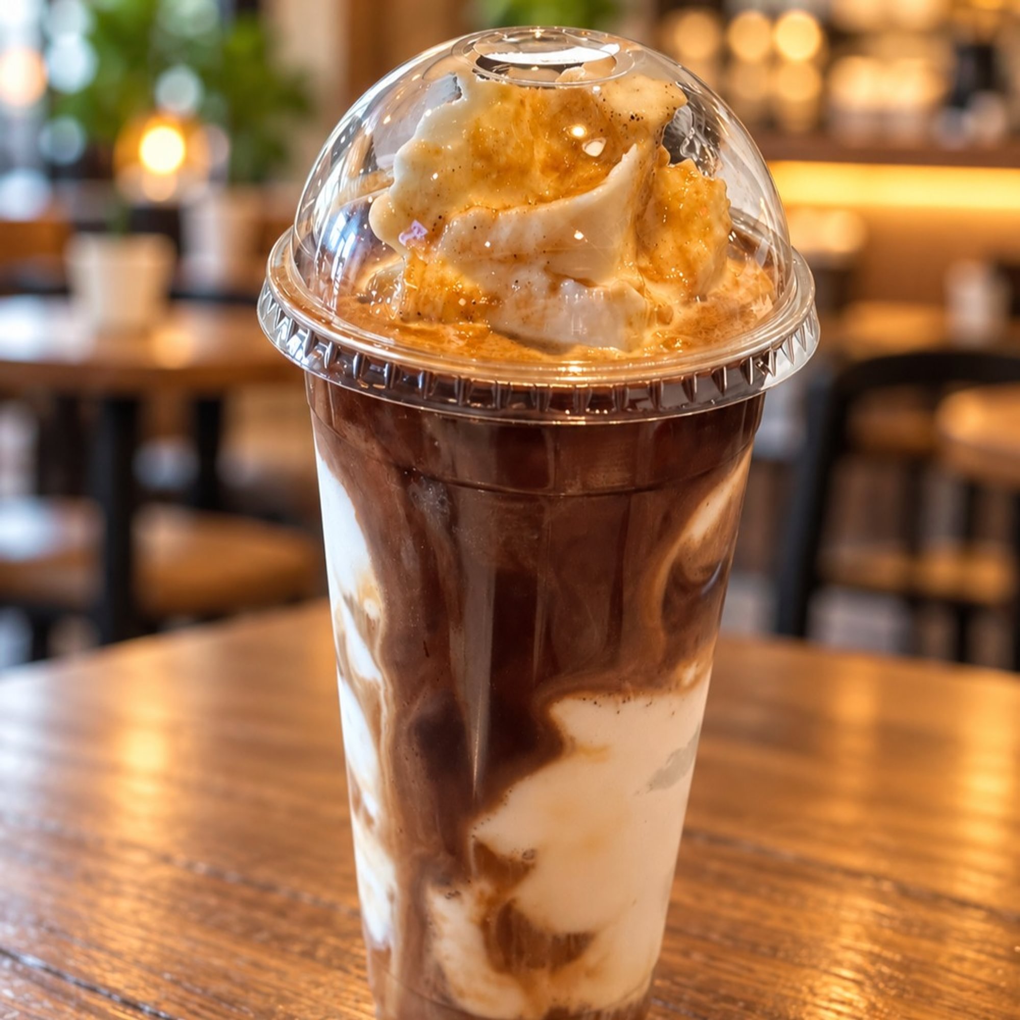 Coconut Smoothie with Saigonese Black Coffee