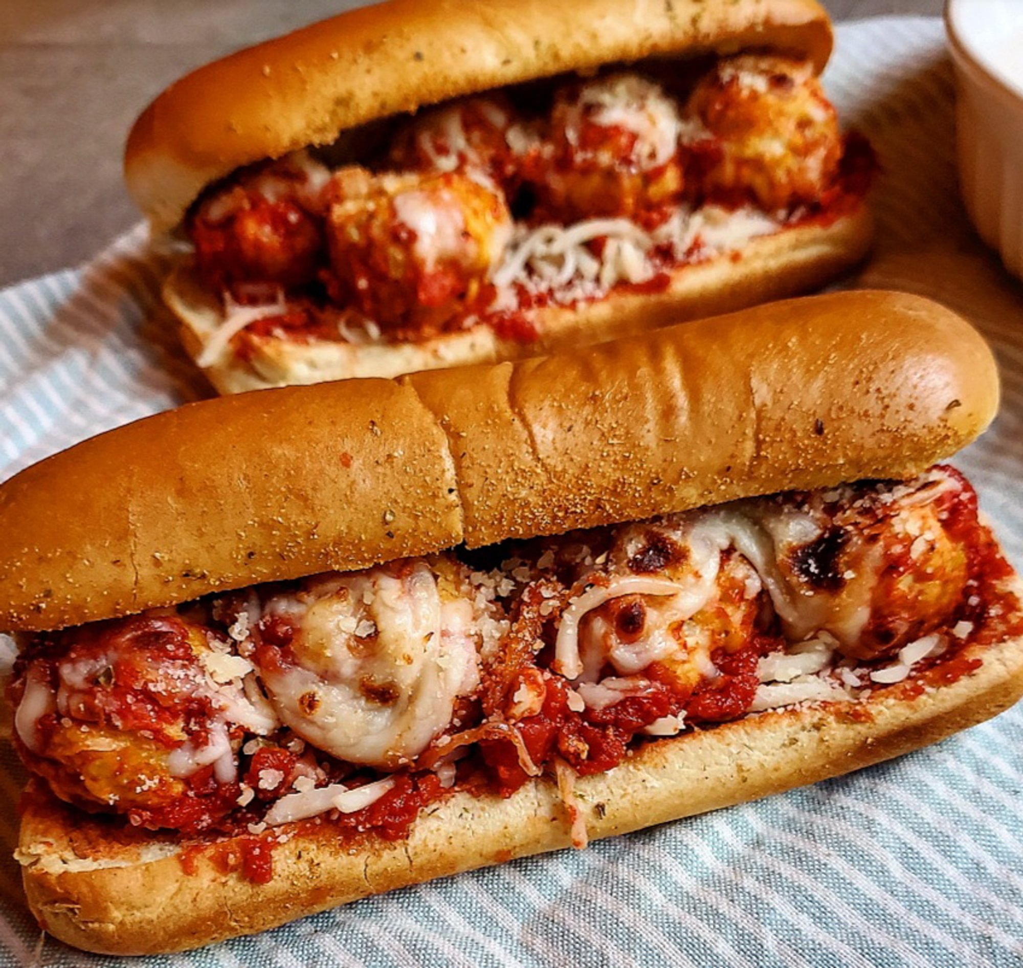 Meatball Parmigiana Sandwich