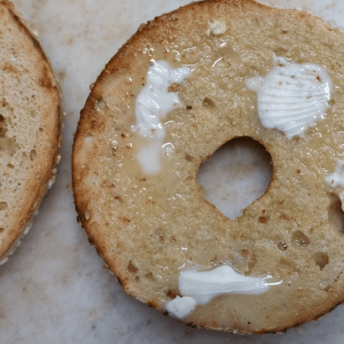Bagel with Earth Balance
