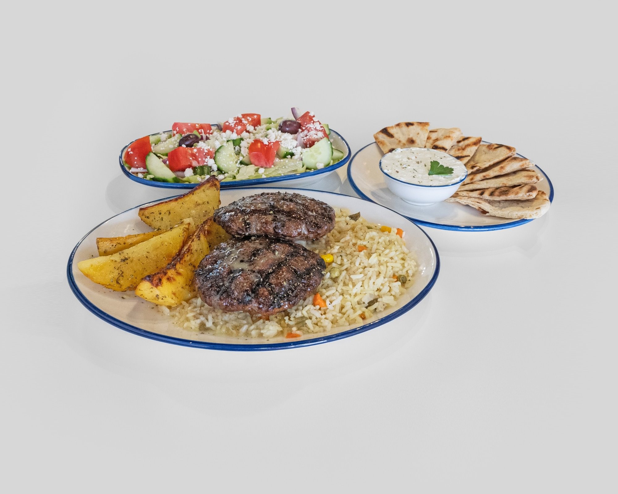 Homemade Bifteki Plate