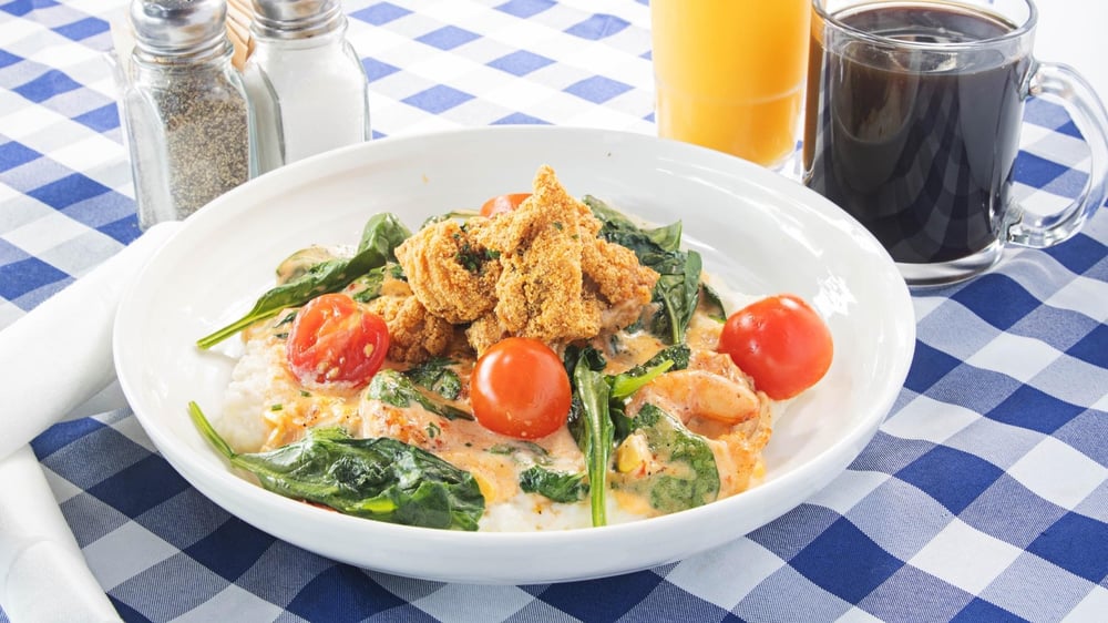 Crispy Catfish, Shrimp & Grits