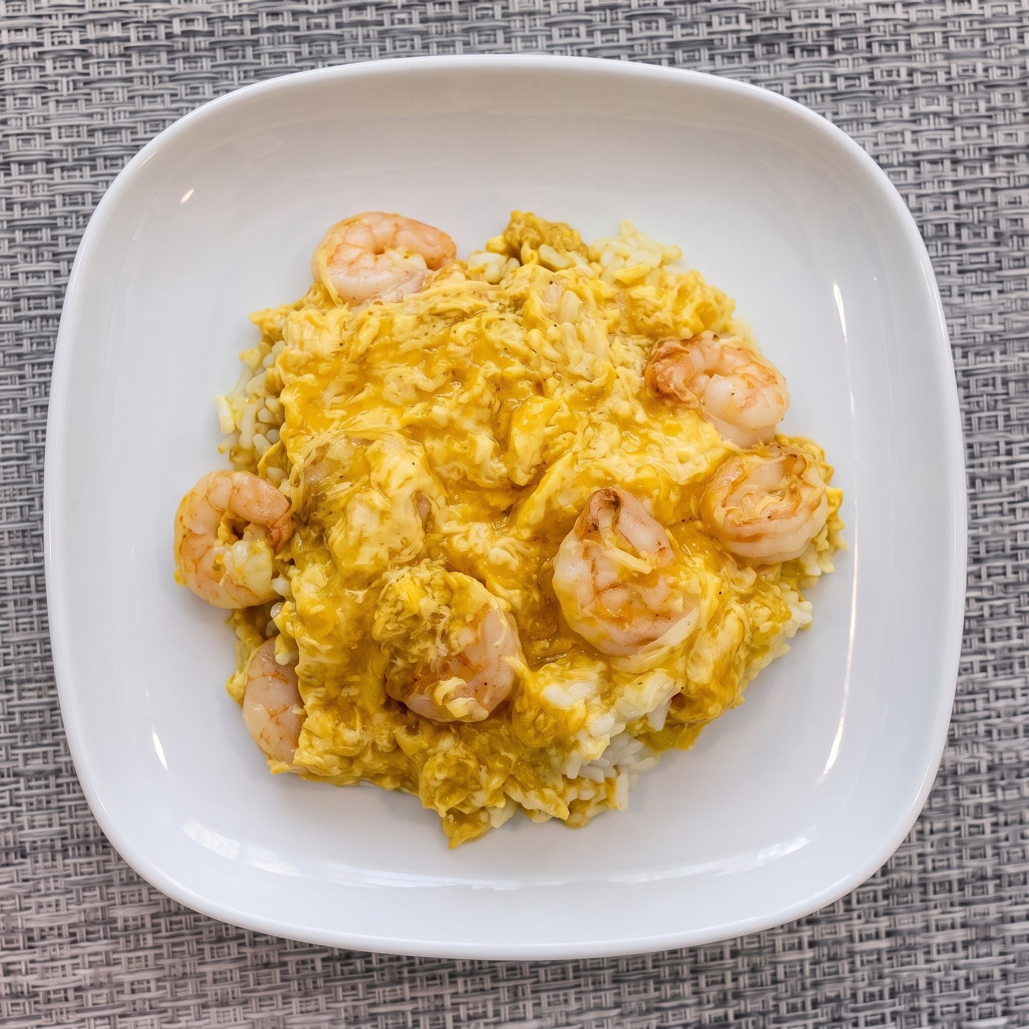 Shrimp with Egg on Rice / 滑蛋蝦球飯