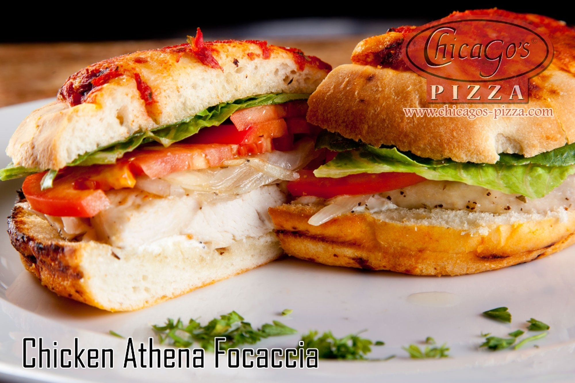 Chicken Athena Focaccia