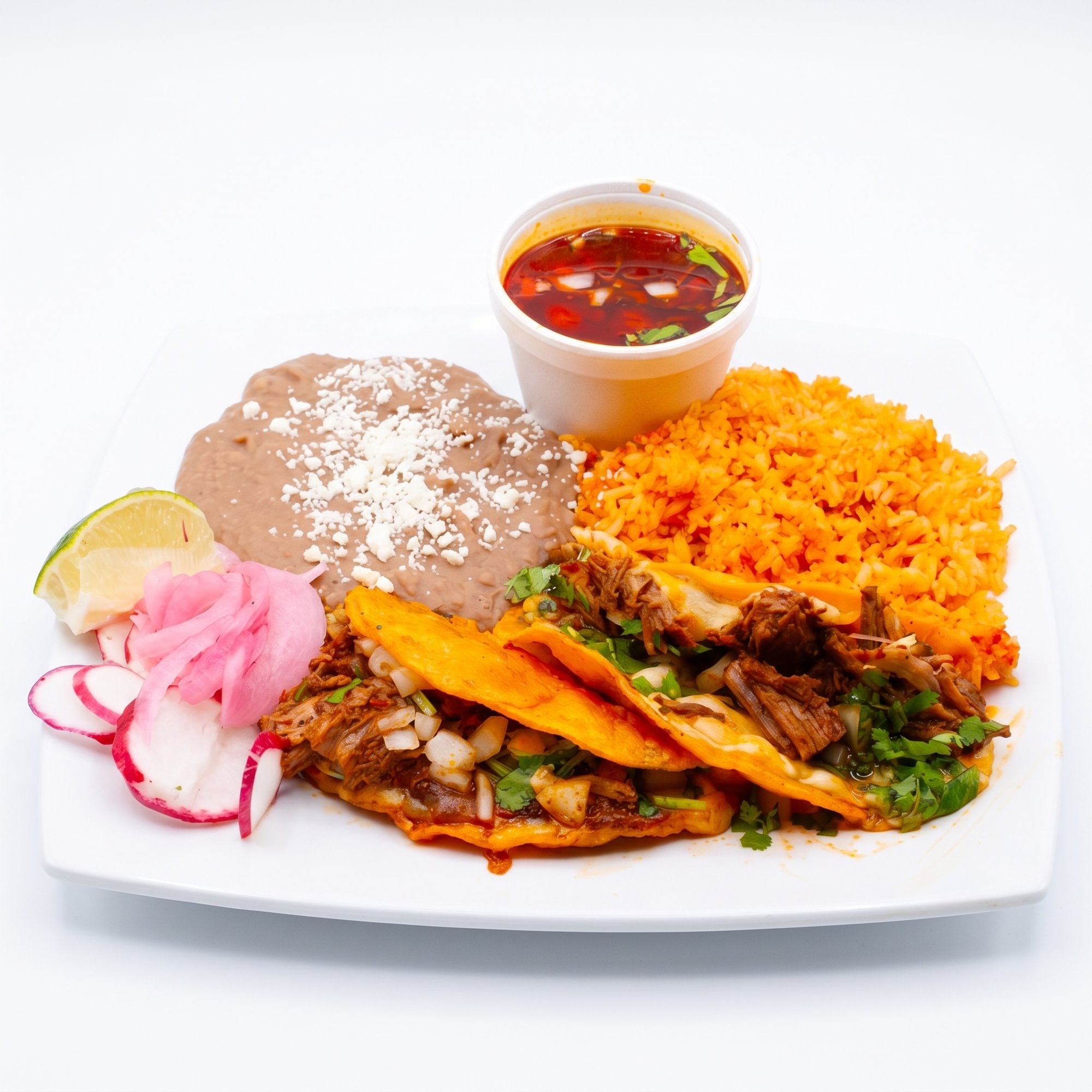 Birria Taco Plate Lunch
