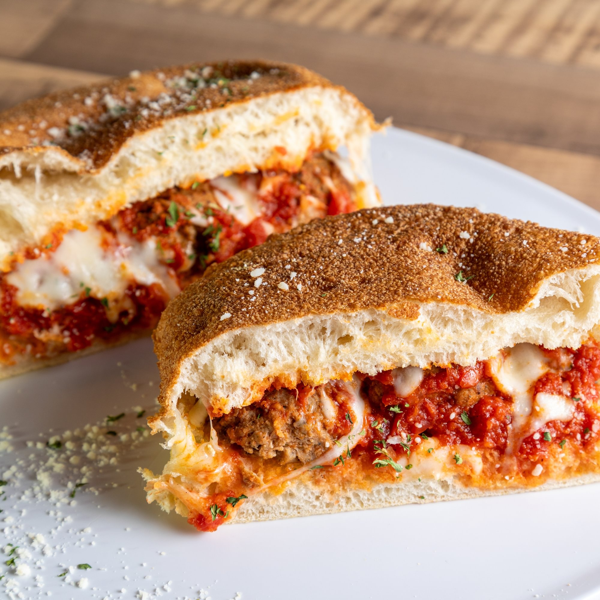 Meatball Parmigiana Sandwich