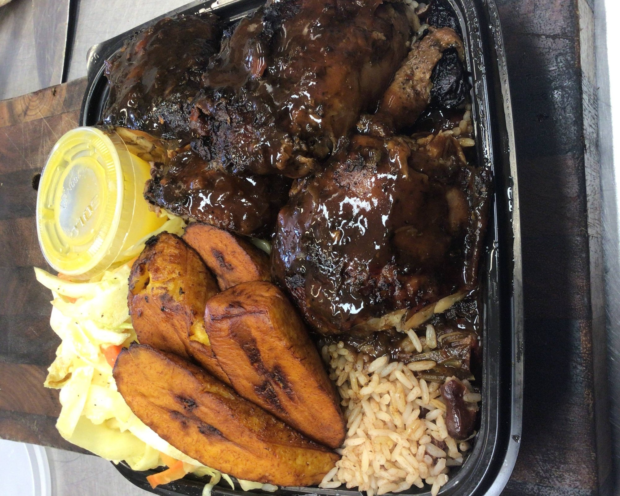 Fire Pit Jerk Chicken Combo