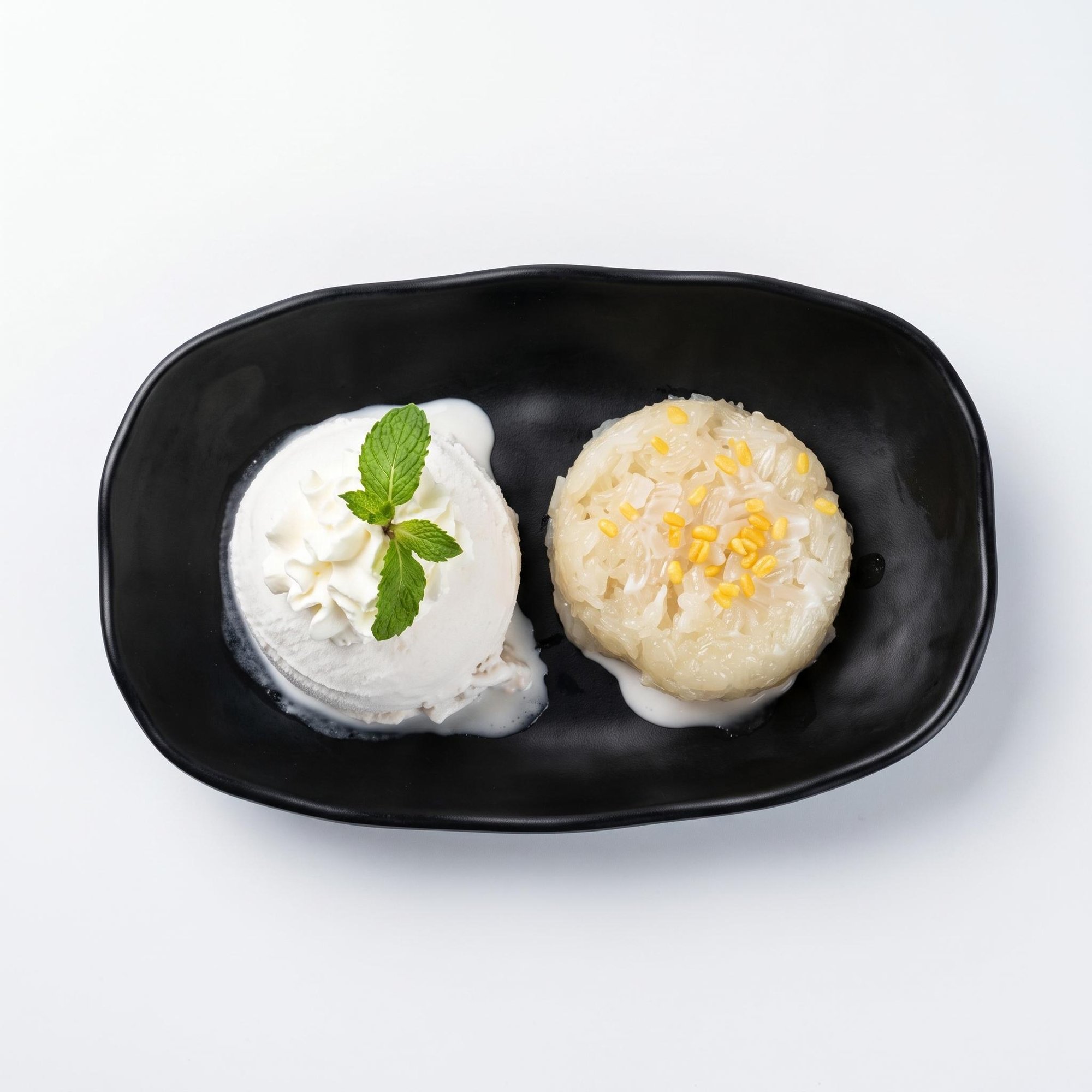 Sweet Sticky Rice w/Coconut Ice Cream