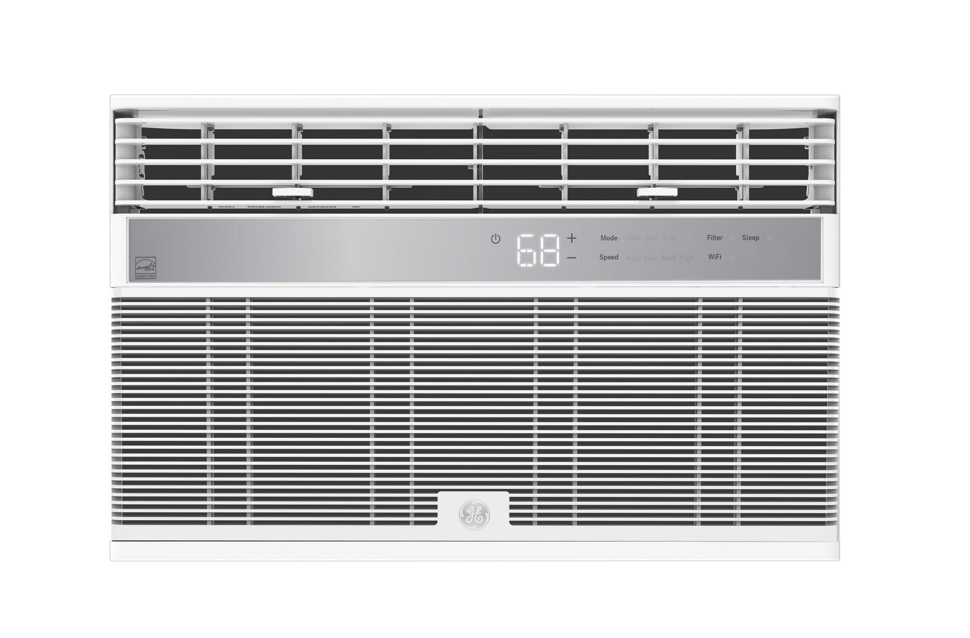 GE 8,000 BTU Smart Electronic Window Air Conditioner for Medium Rooms up to 350 sq. ft.