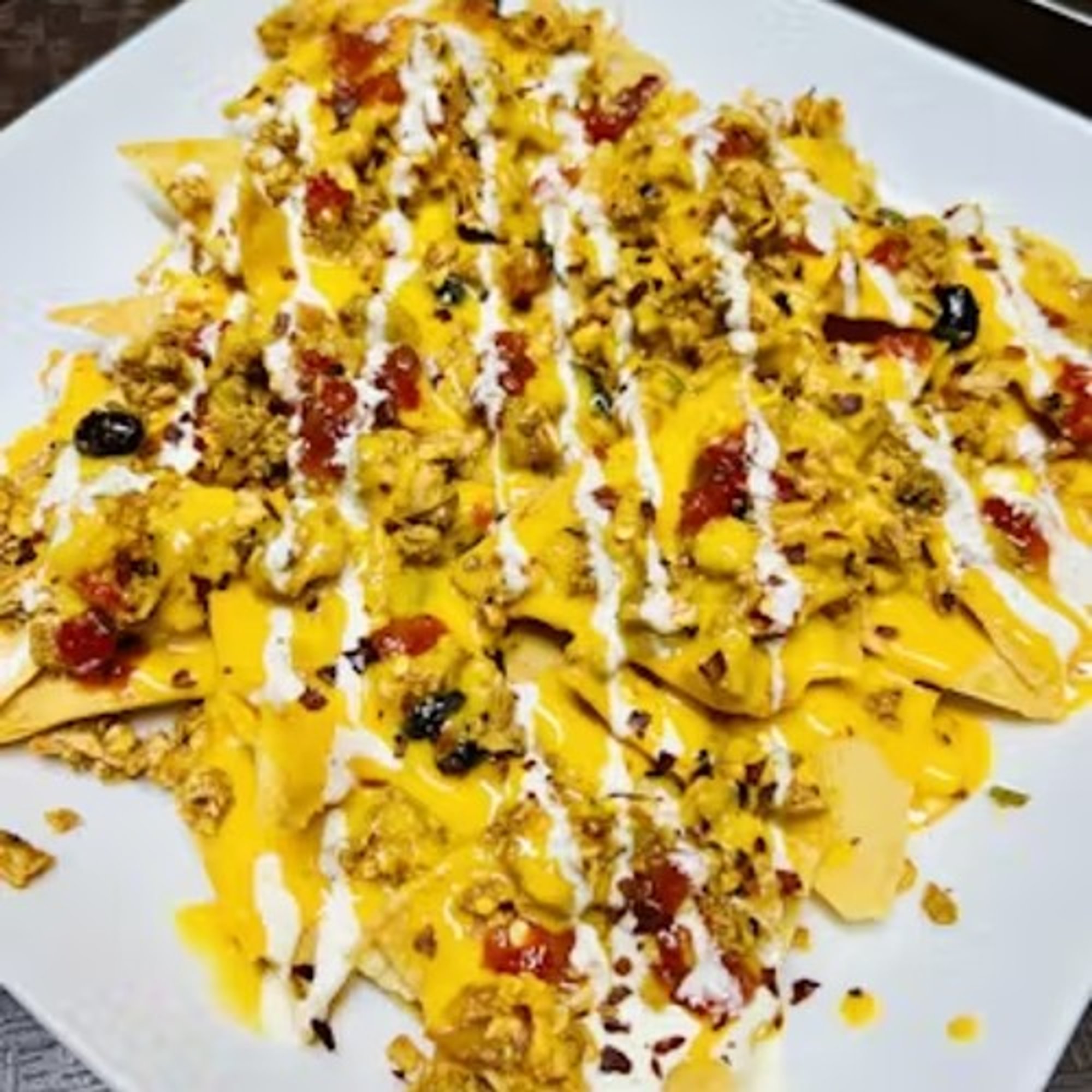 Spicy Falafel Nachos