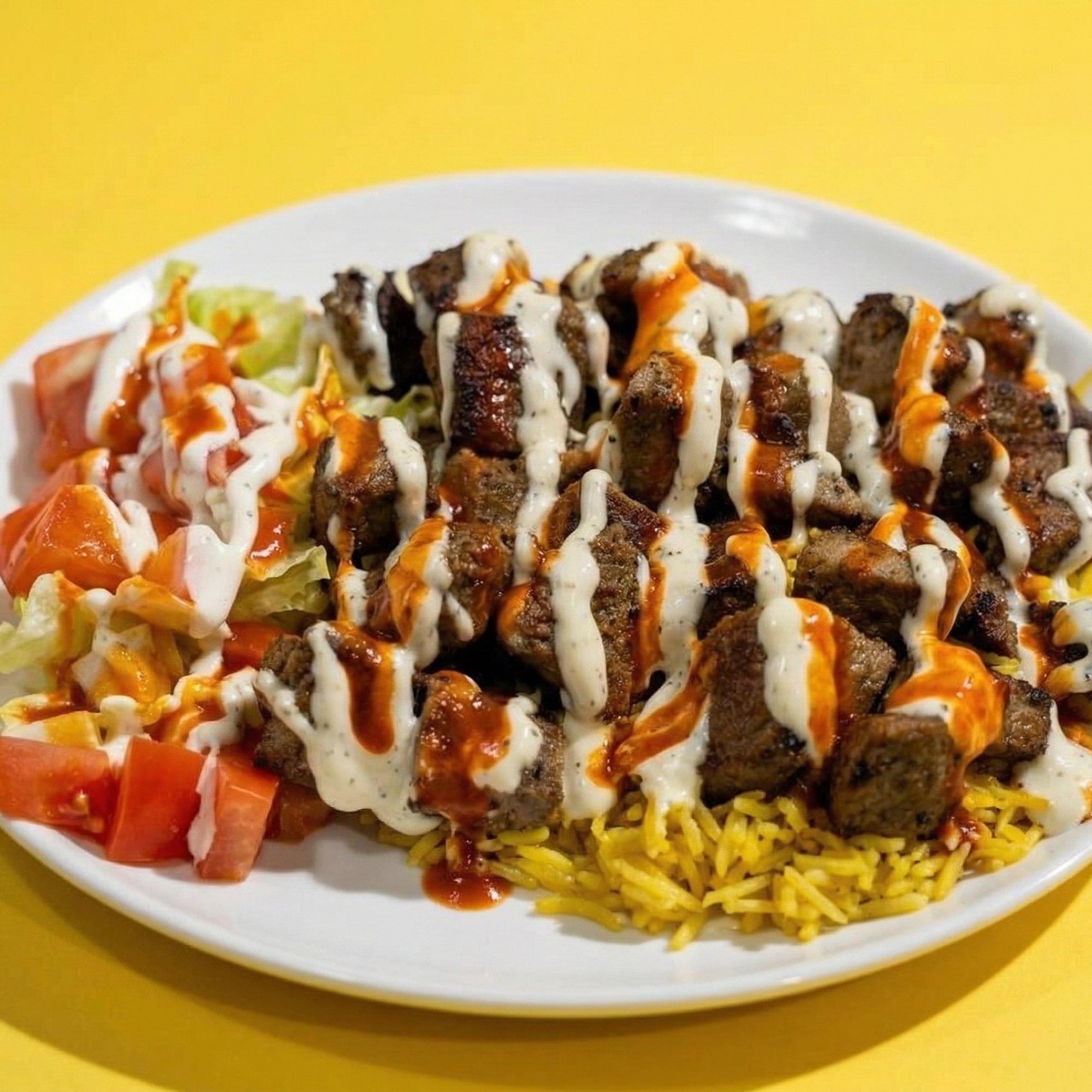 Lamb Over Rice + Small Fries Special