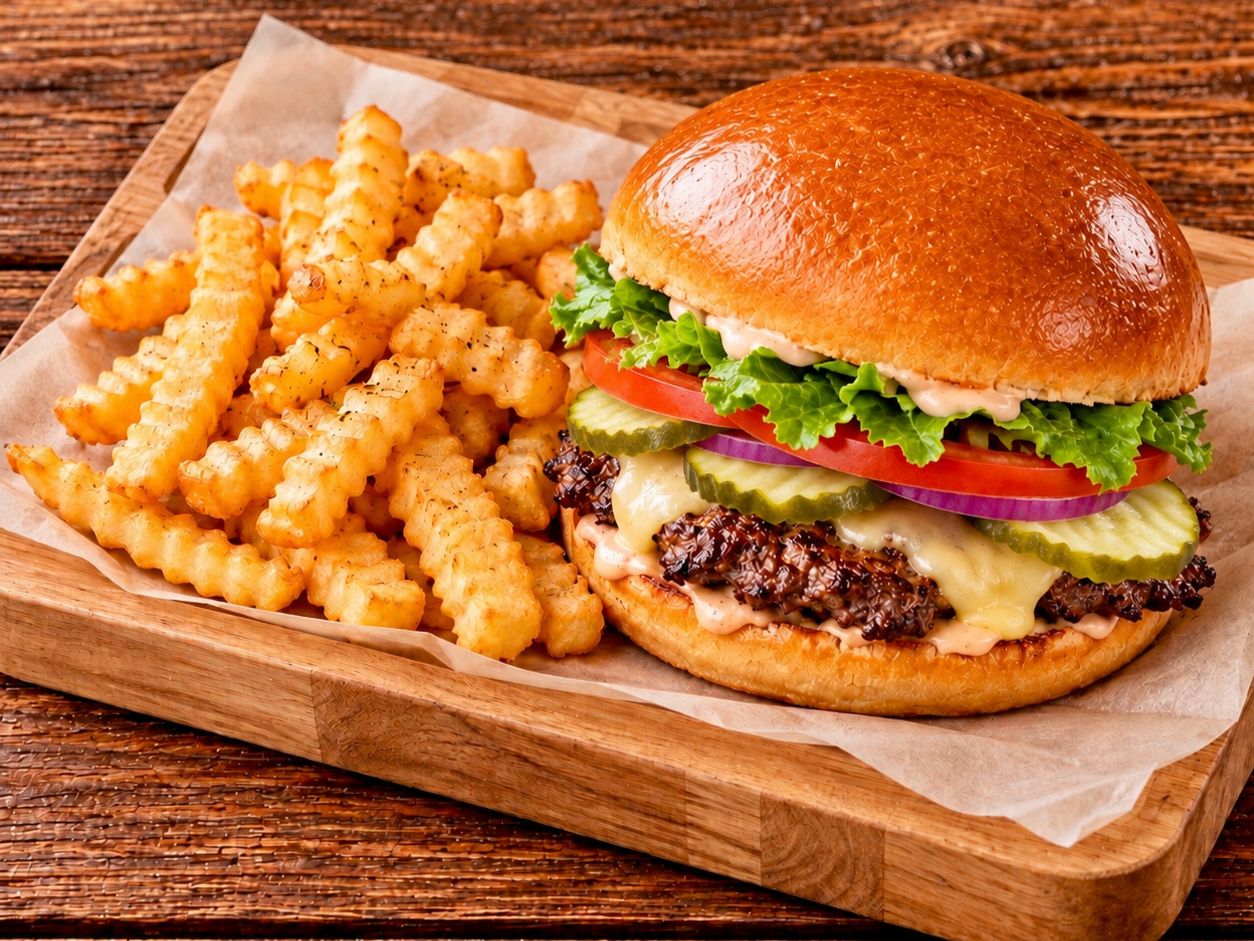 Deluxe Cheeseburger Meal