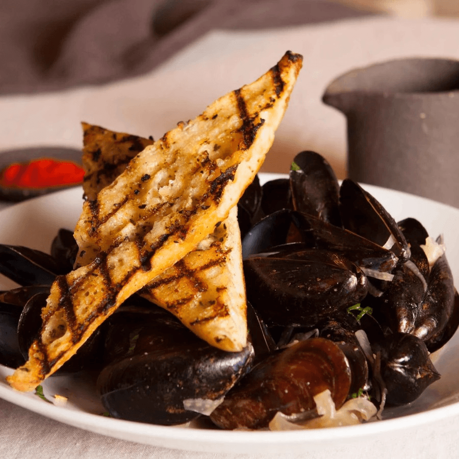 Steamed Mussels