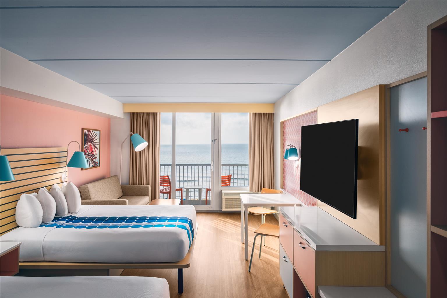 Golden Sands Carolina Beach Oceanfront Tapestry by Hilton Image