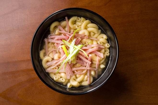BC09 Ham Macaroni in Soup (Garlic Butter Toast + Scramble Egg)