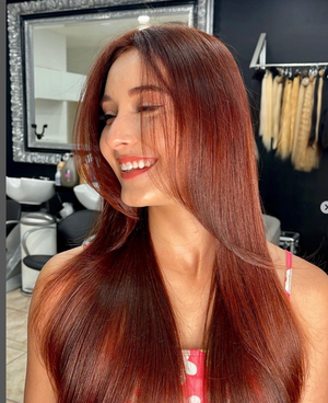 RED IS IN! One of the hottest and latest Hair Trends!