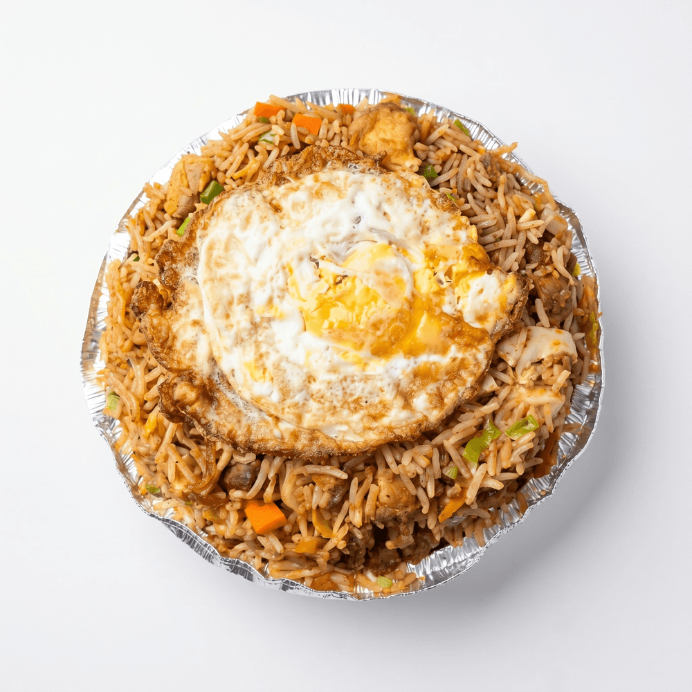 Chicken Schezwan Triple Fried Rice