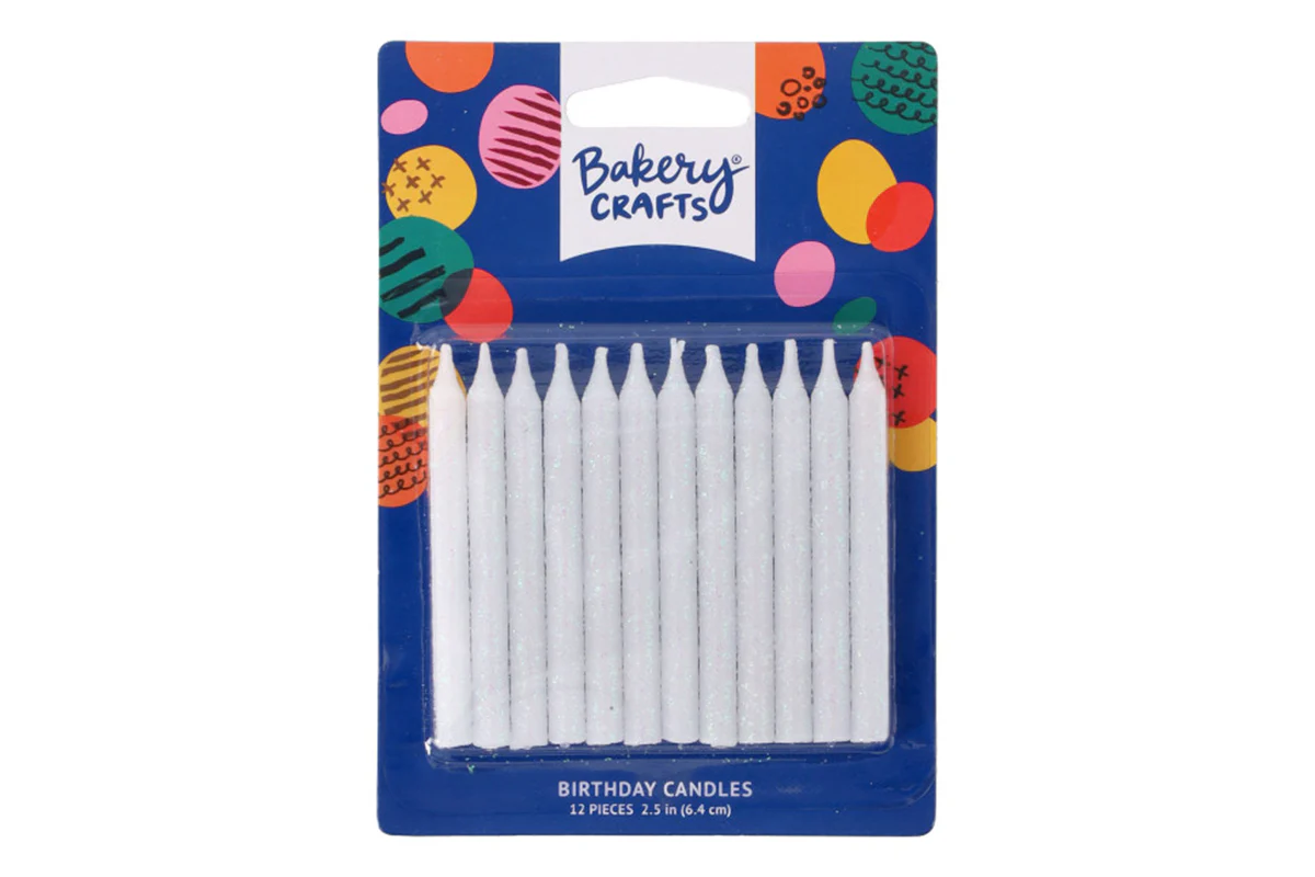 White Glitter 12-pack