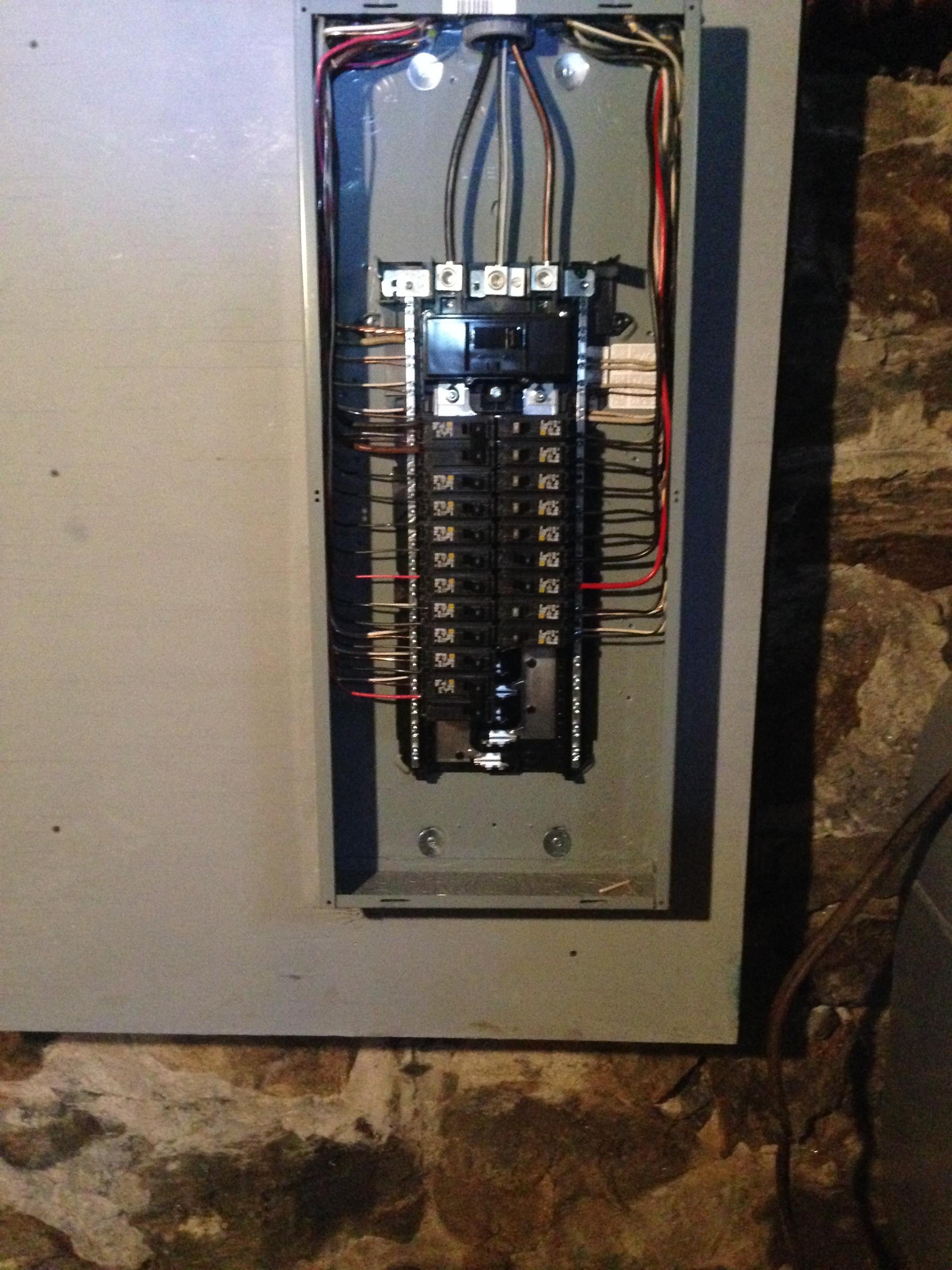 New 200amp electrical panel installed replacing fuses