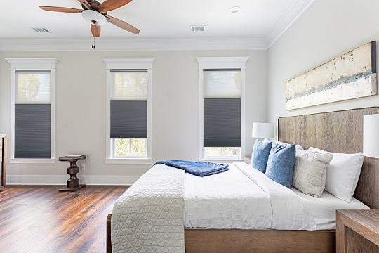 We cannot imagine a more practical choice of window covering for bedrooms other than  these lovely Cordless Trilight Shades in Point Loma. They'll make your day-to-day life easier, while also  perfectly complementing nearly any interior design.   BudgetBlindsPointLoma   TrilightShades  CordlessShade