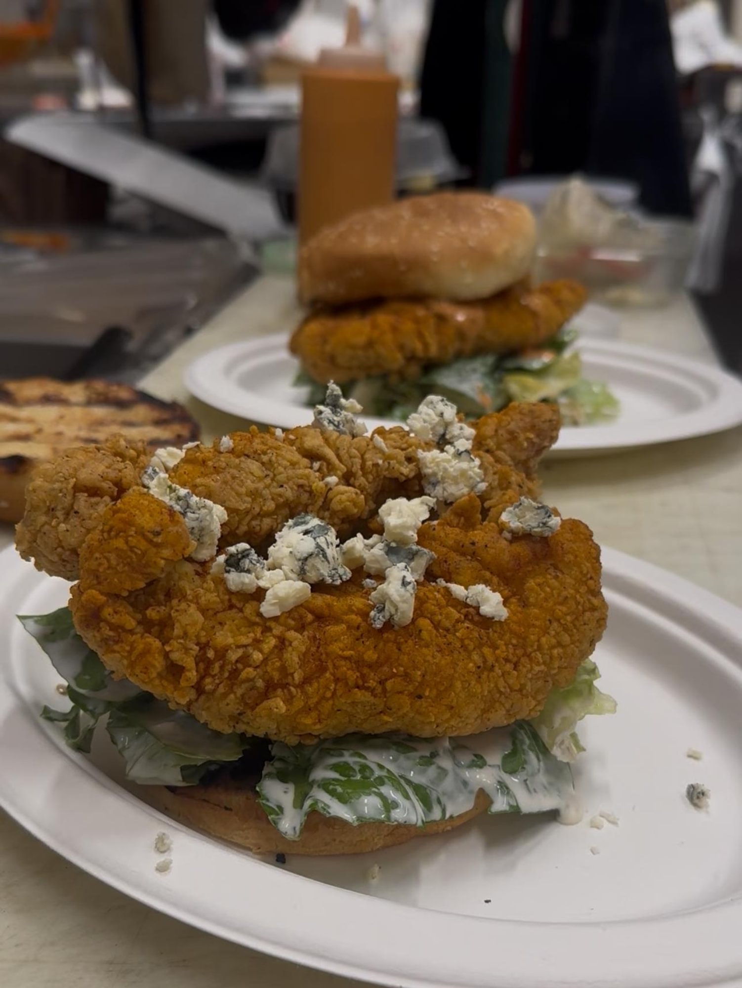 Blue Cheese Buffalo Fried Chicken Sandwich