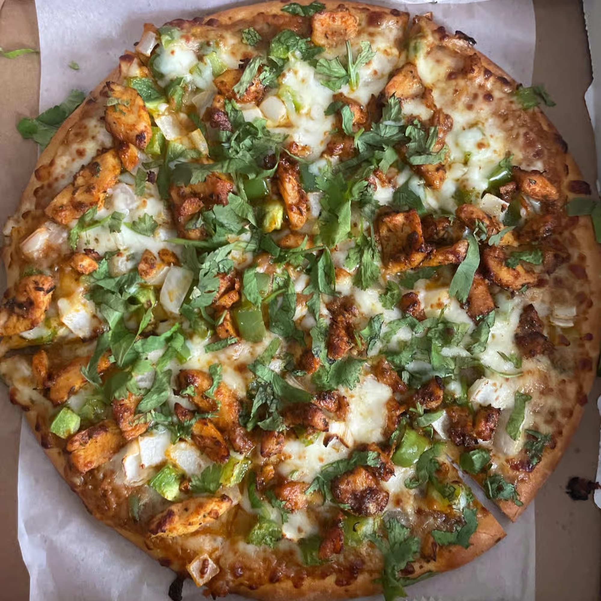 Bahubali Curry Chicken Pizza