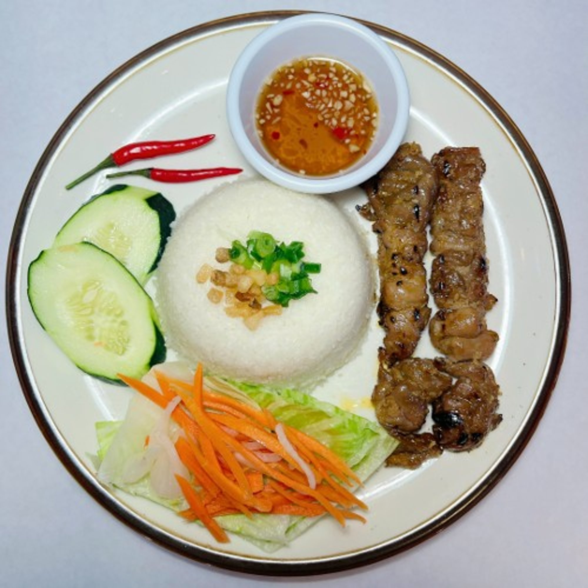Grilled Chicken Rice Plate