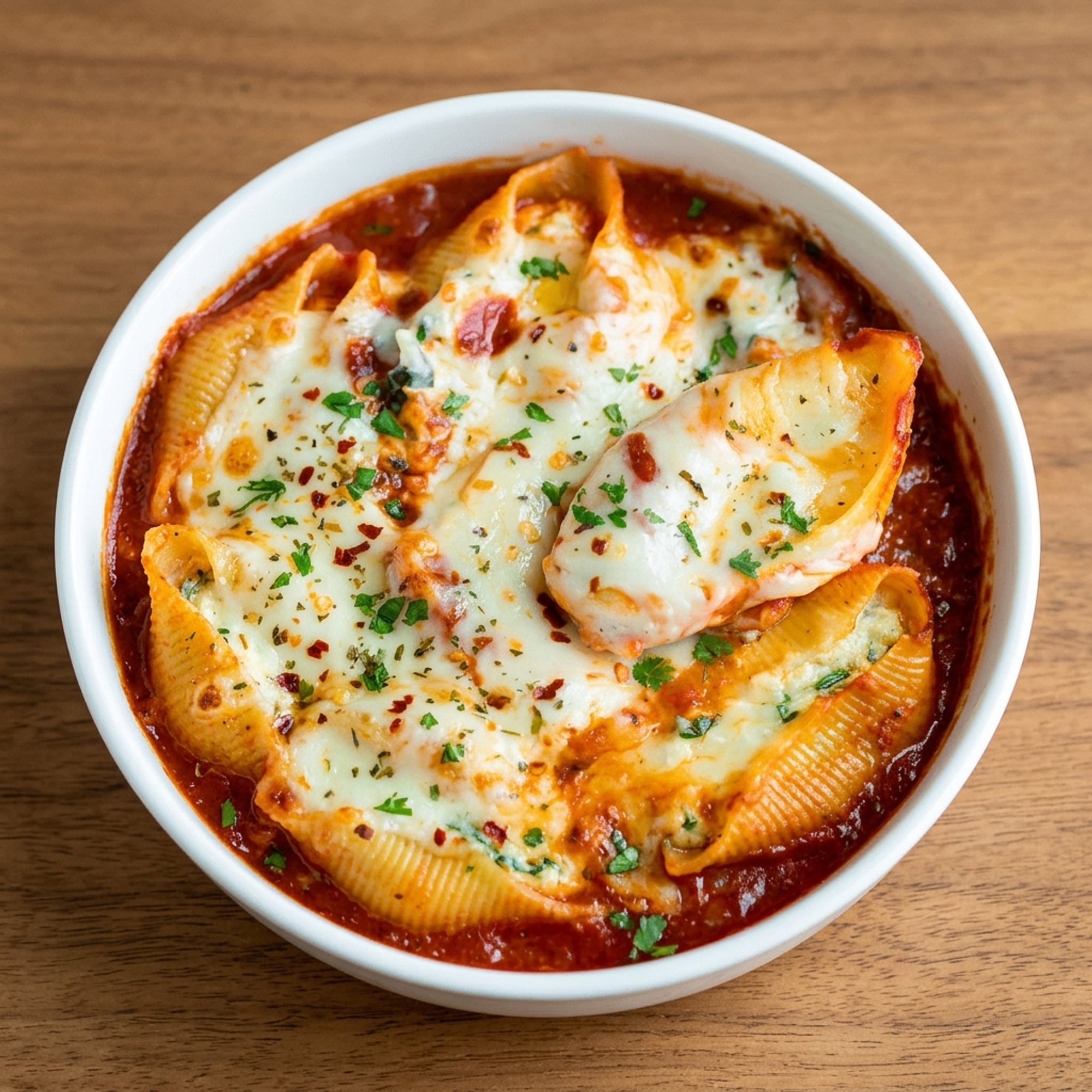 Cheese-stuffed shells
