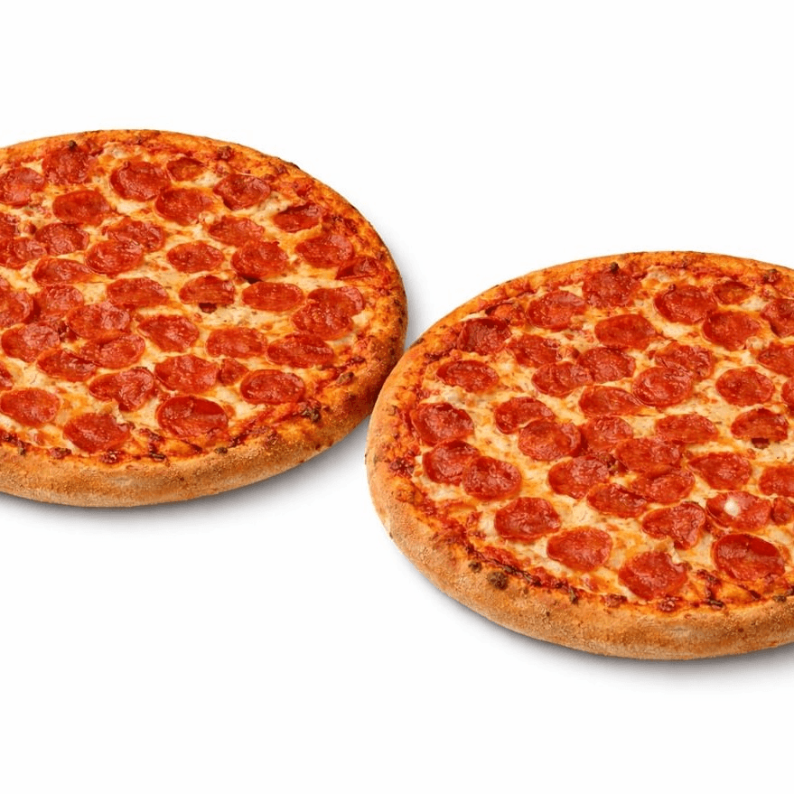2 Large Cheese or Pepperoni Pizzas