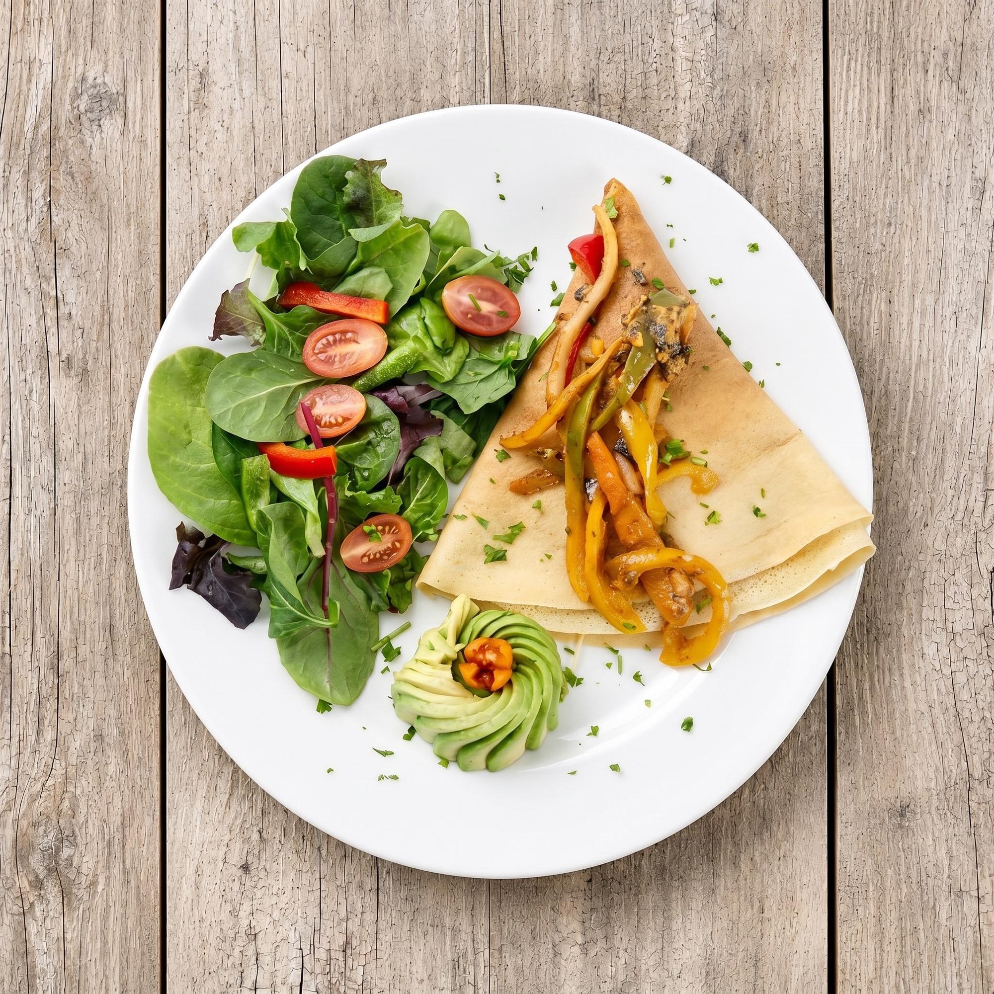 Vegan Fajita Crepe