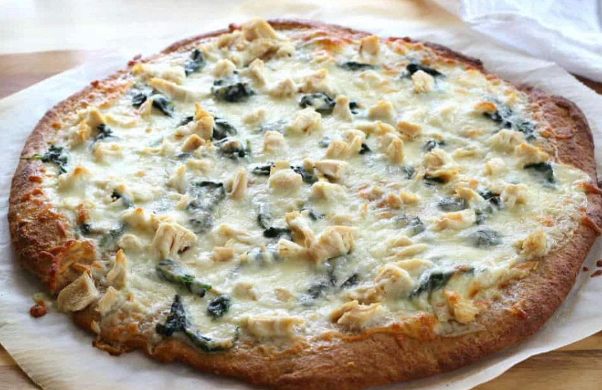 Chicken Alfredo Pizza