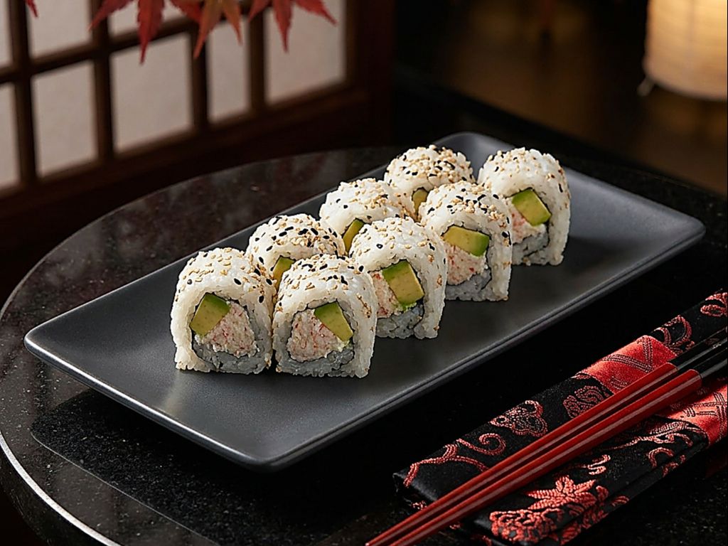 California Roll without Fish Eggs