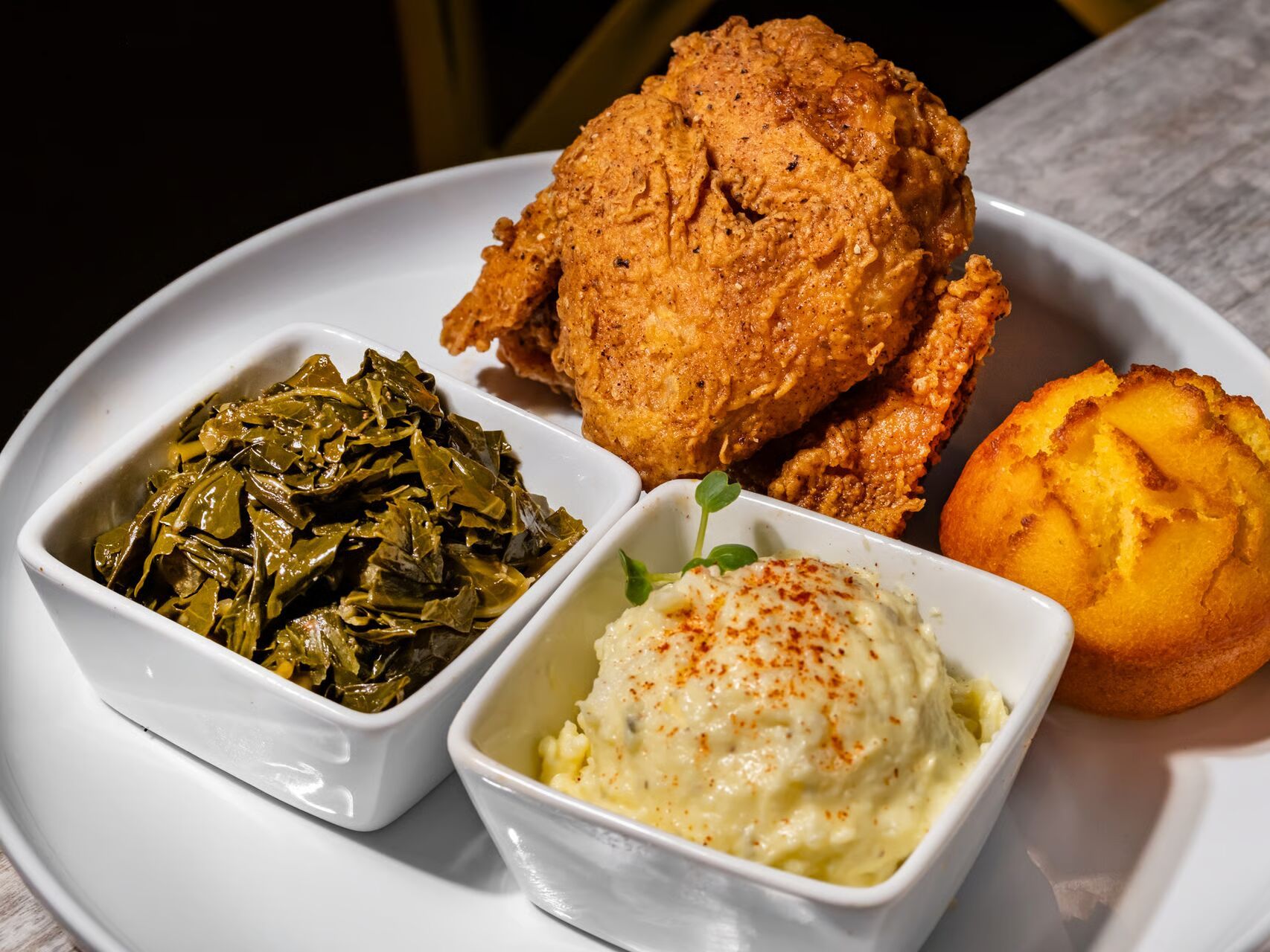Southern Fried Chicken 3 Wing Dinner W/Fries