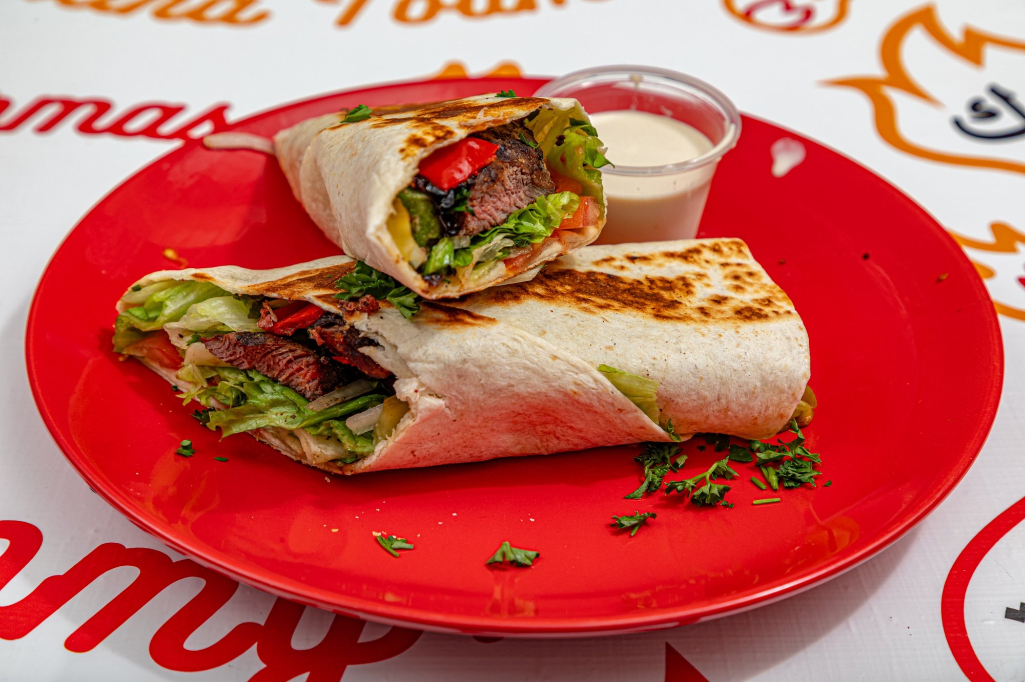 Beef Sheesh Kabob Wrap
