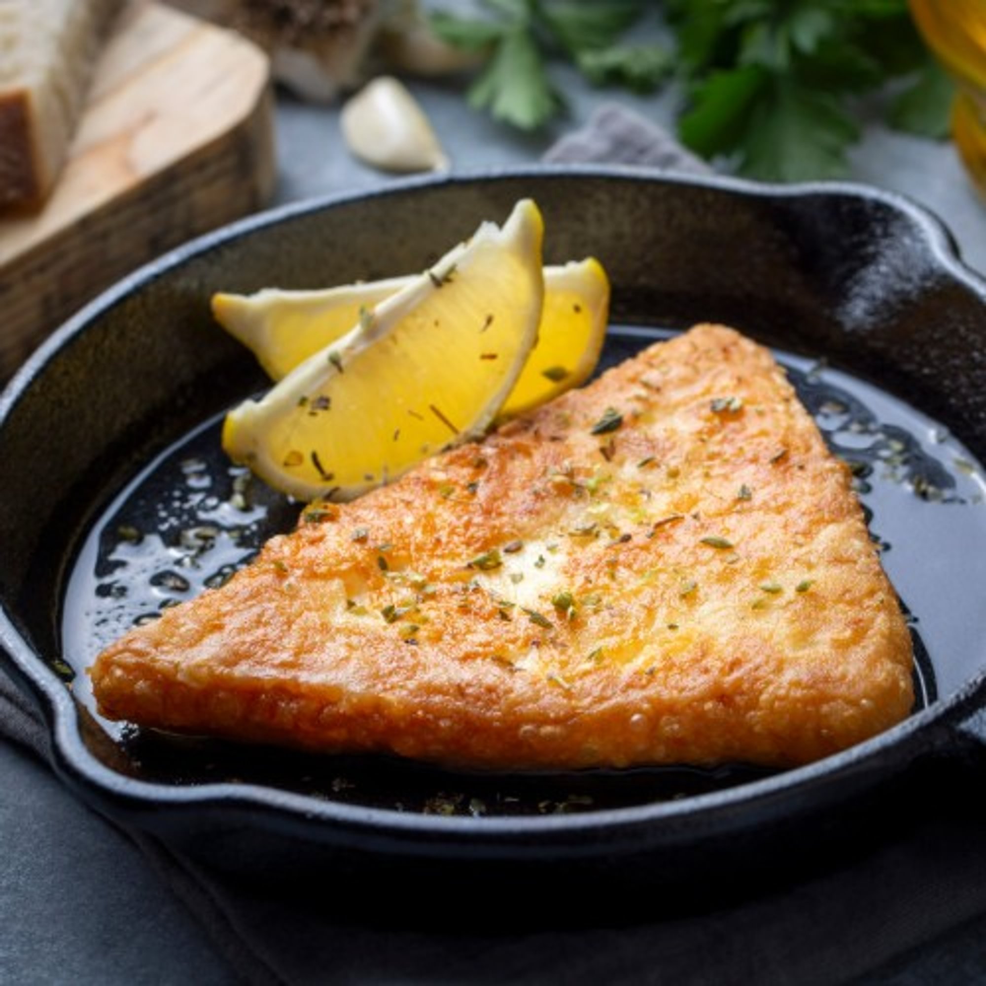 Saganaki Pan Fried Greek Cheese
