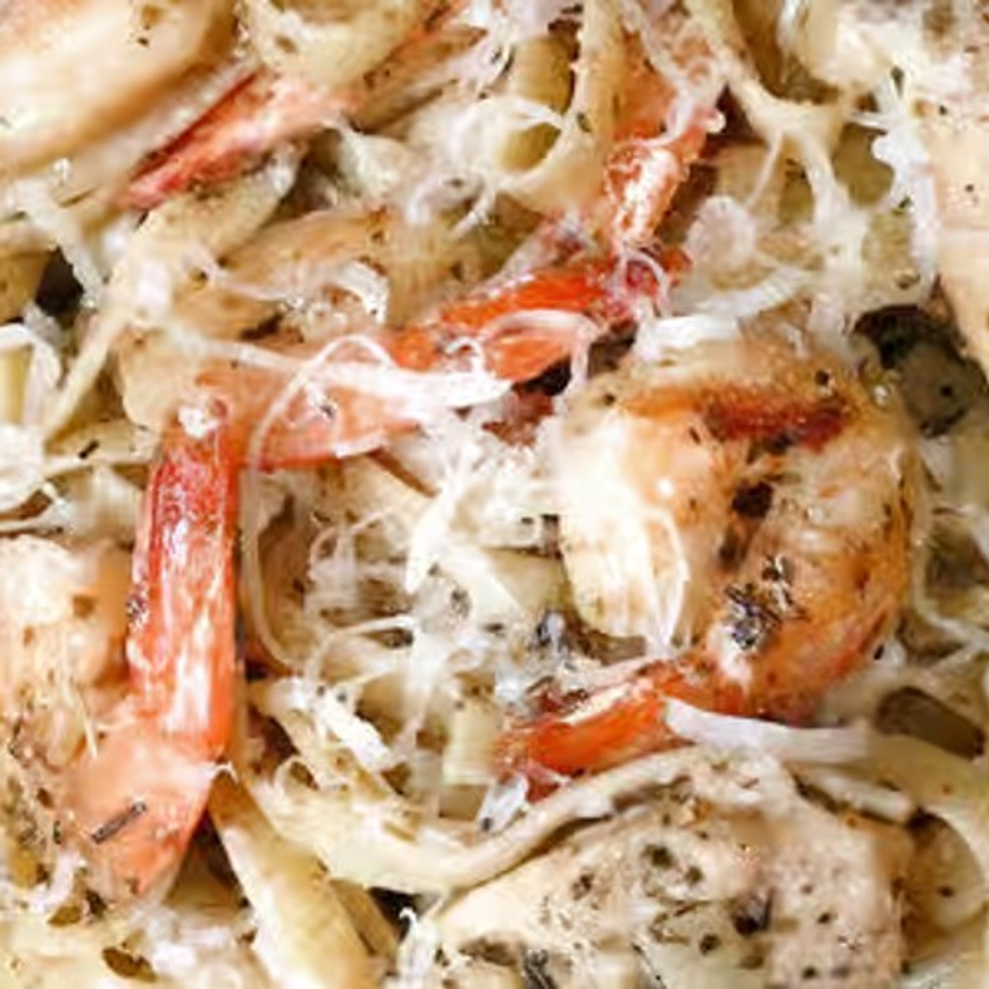 Alfredo Shrimp and Chicken