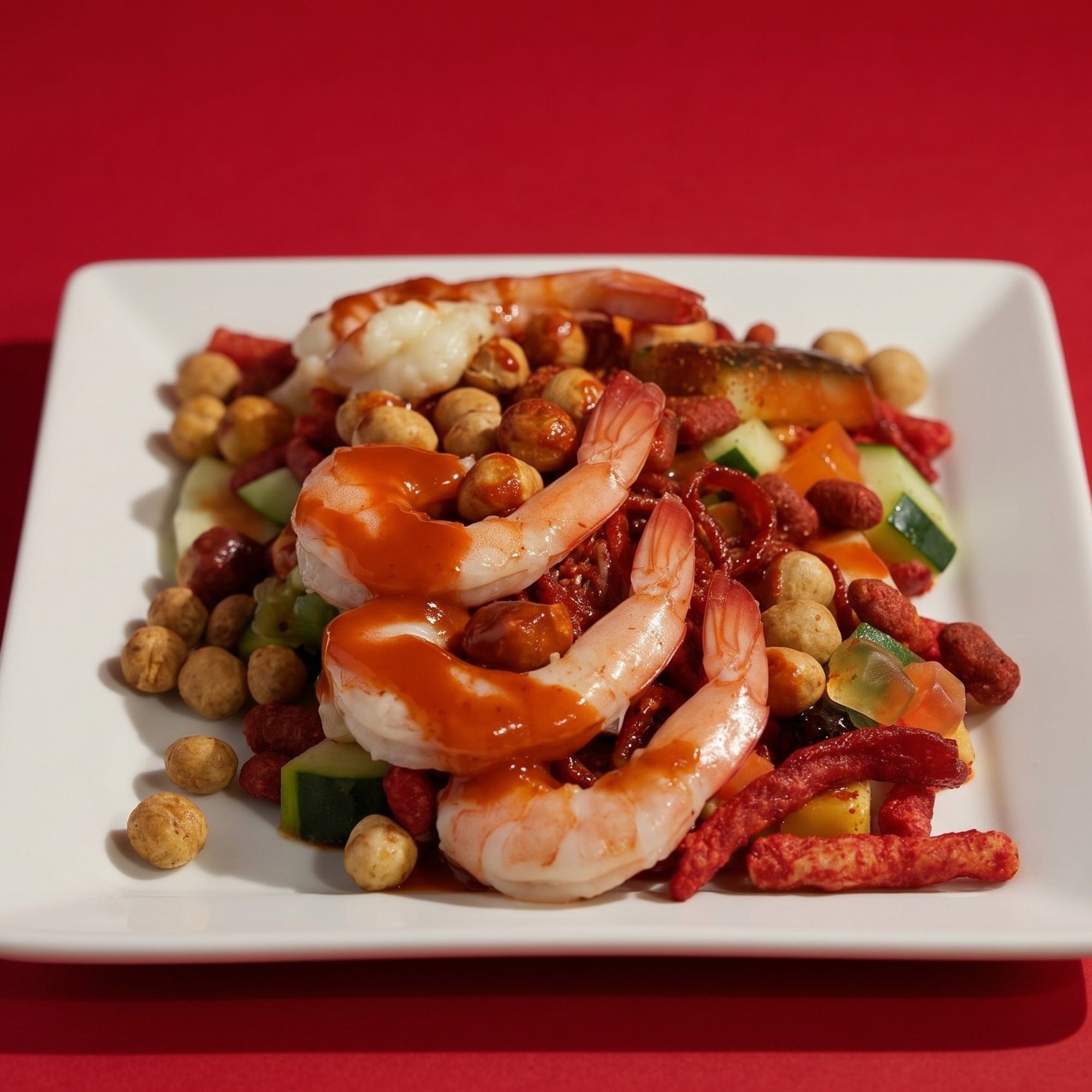 Pepinos Preparados with Shrimp