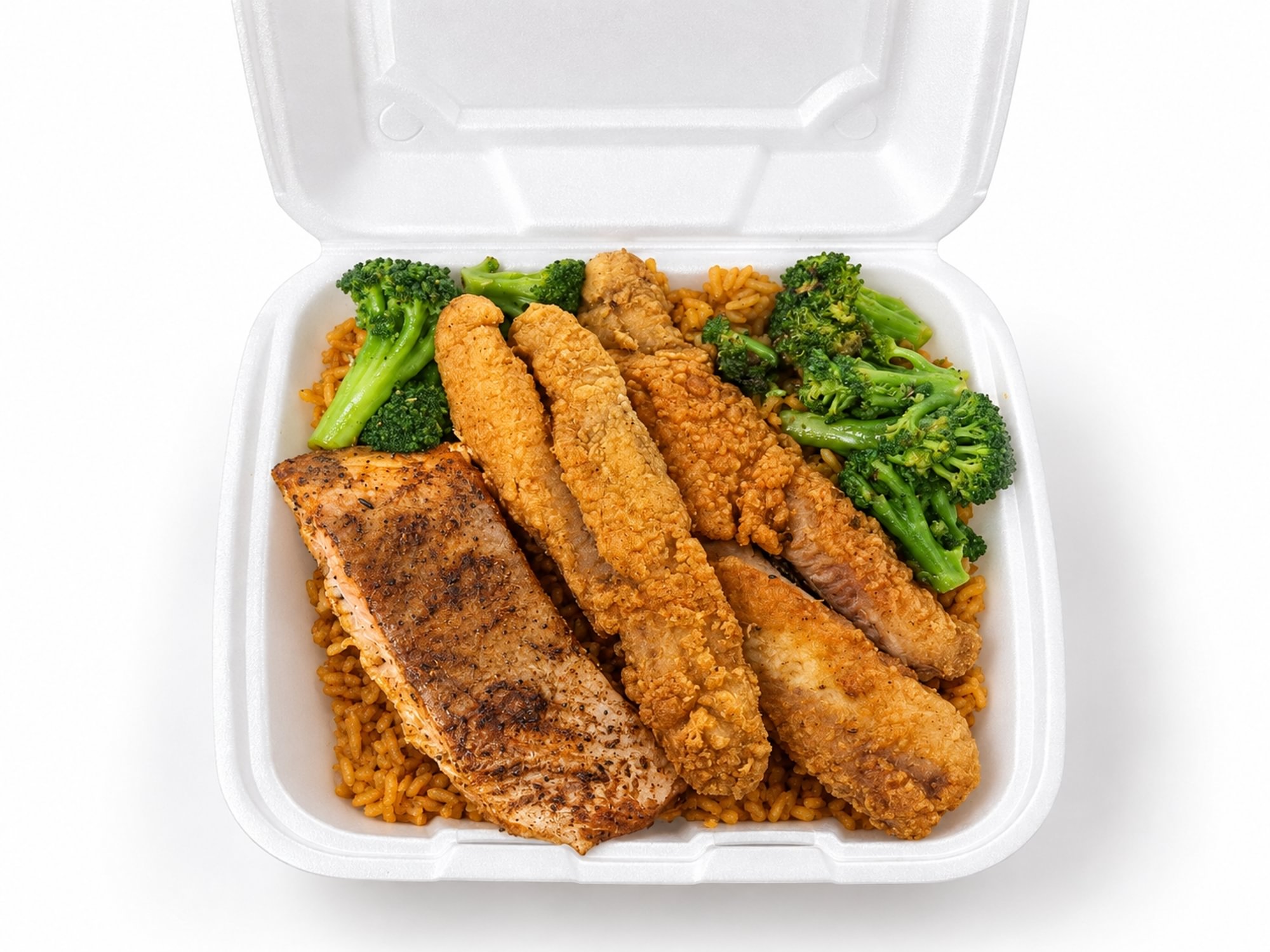 Fish & Salmon Fried Rice