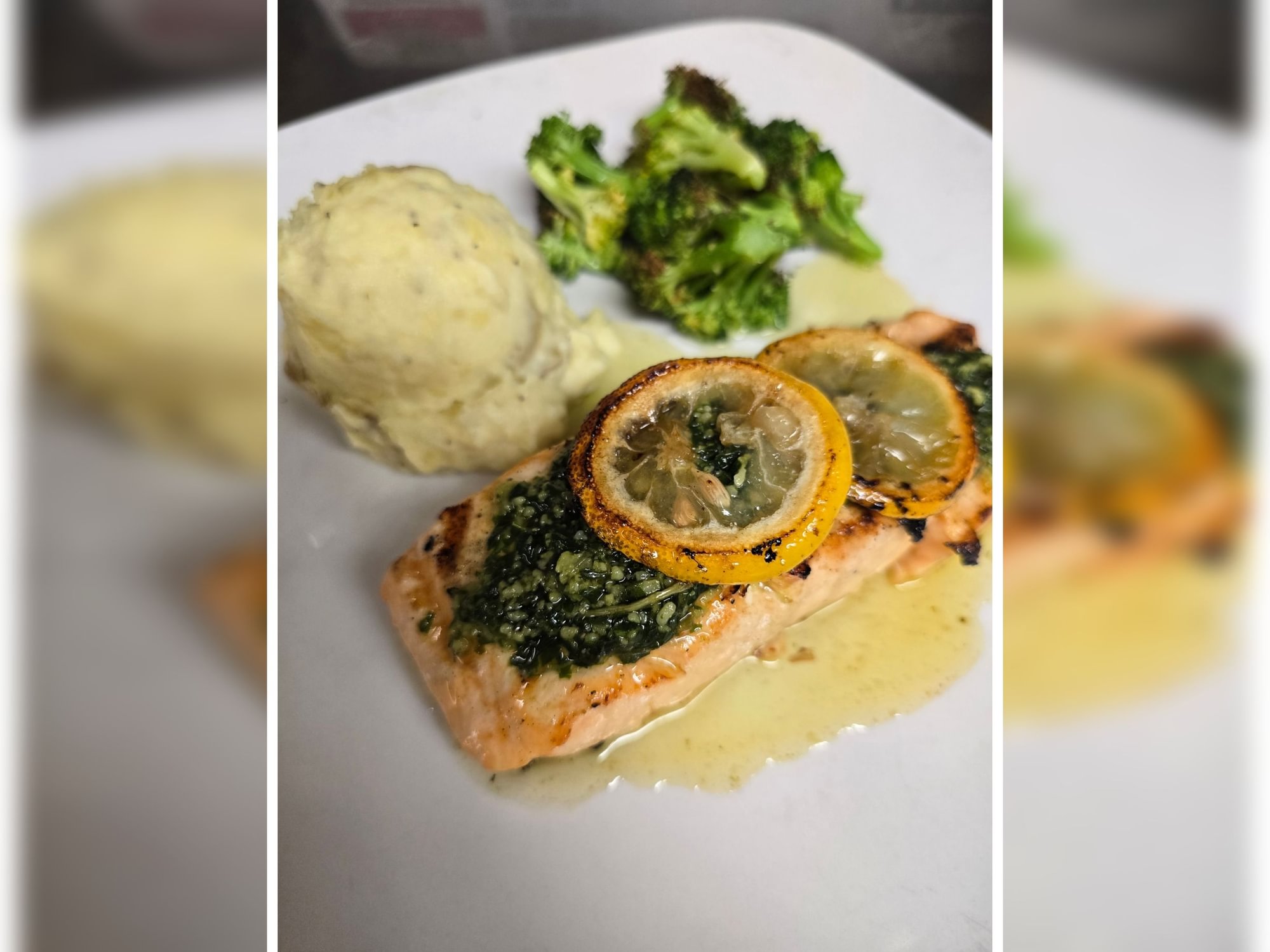 Lemon Pesto Salmon
