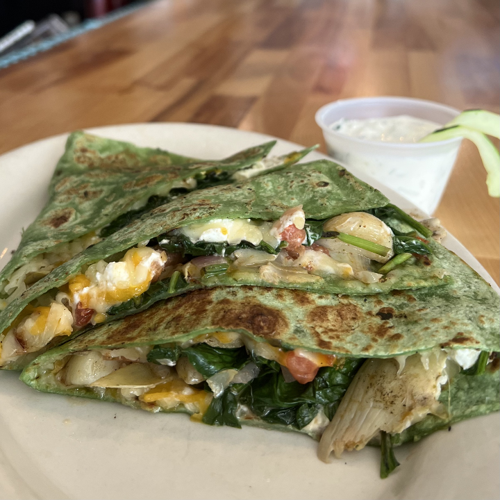 Green Goat Quesadilla