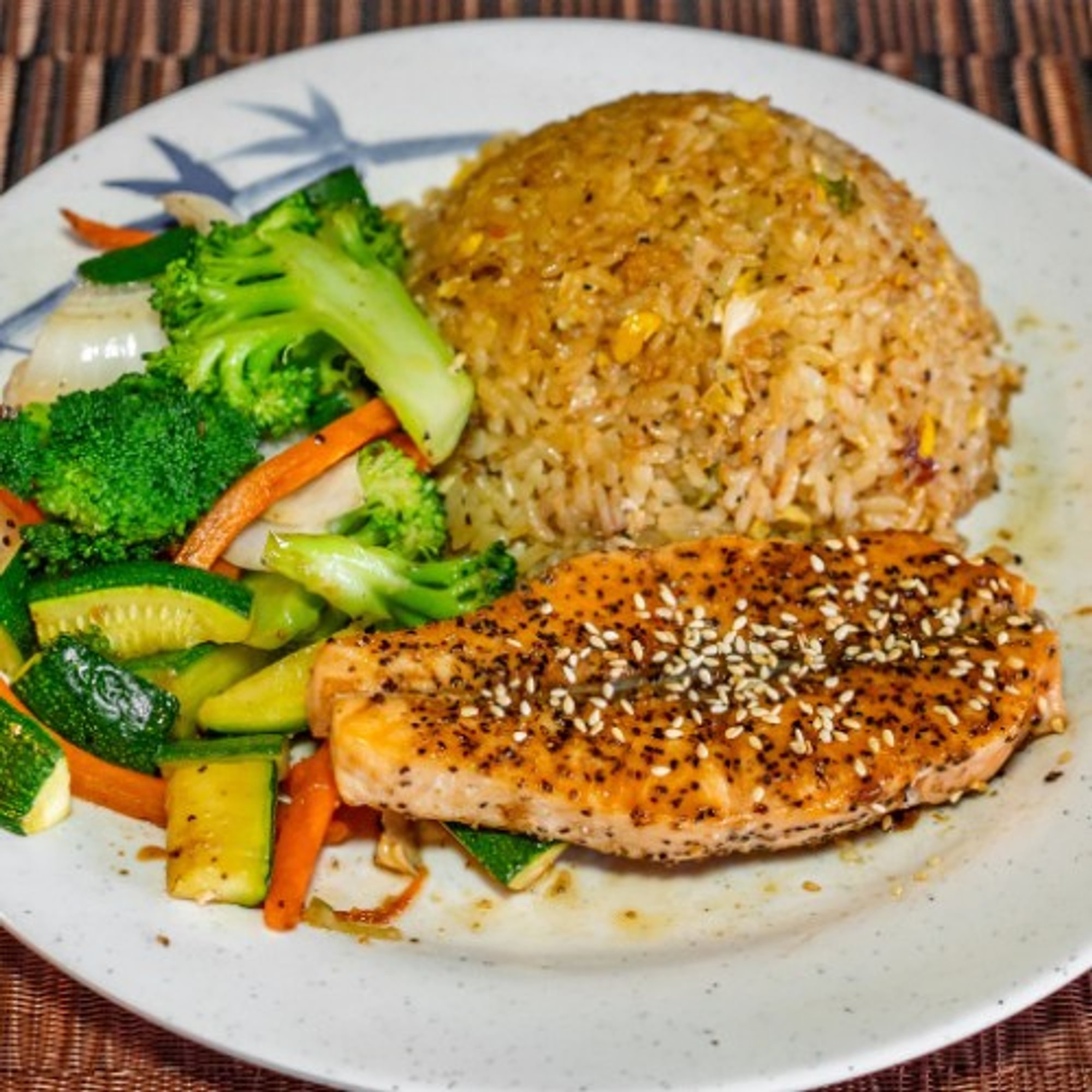 Hibachi Salmon Dinner